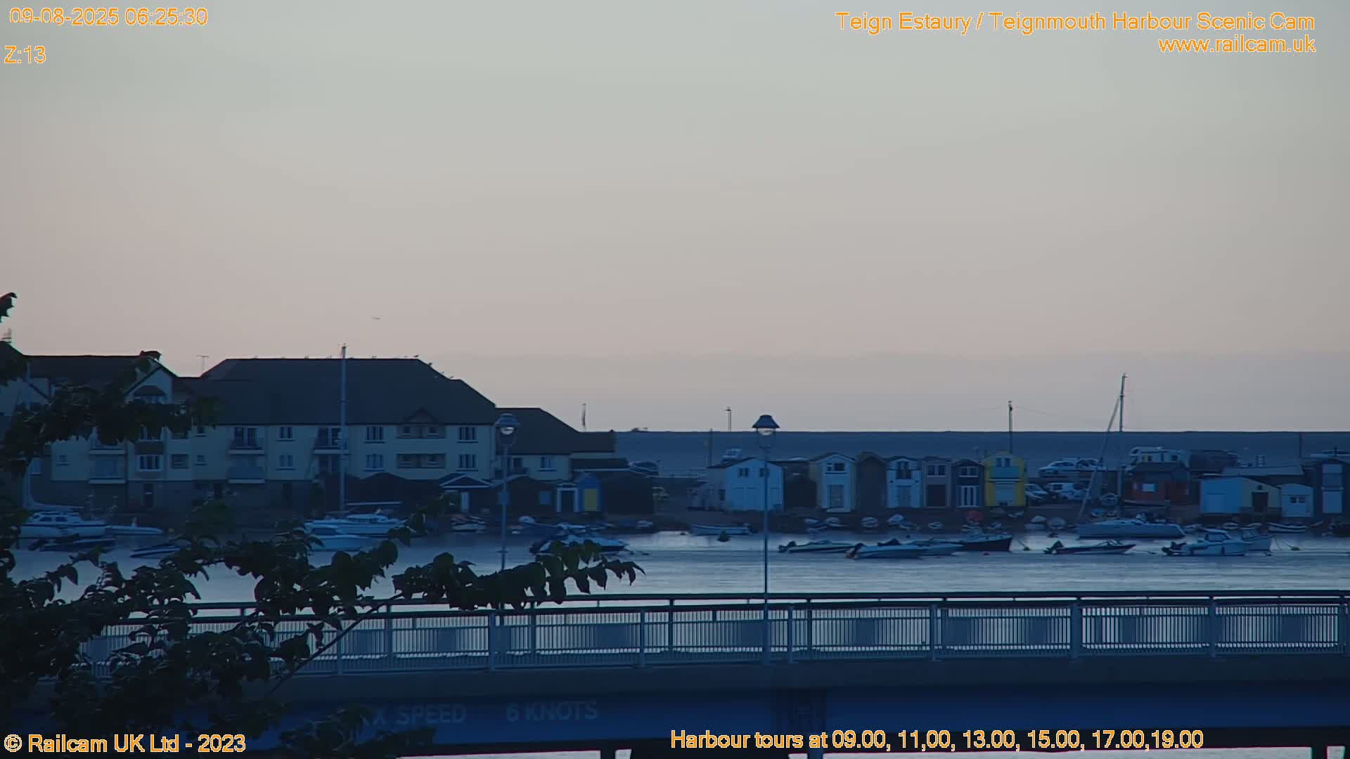 Teignmouth Harbour , Teign River & Shalton Village Live Cam - Teignbridge, Devon, South West, England, United Kingdom