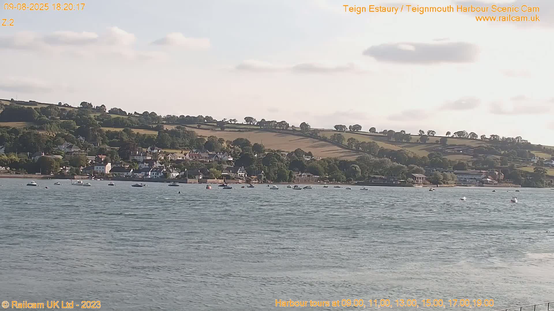Teignmouth Harbour , Teign River & Shalton Village Live Cam - Teignbridge, Devon, South West, England, United Kingdom