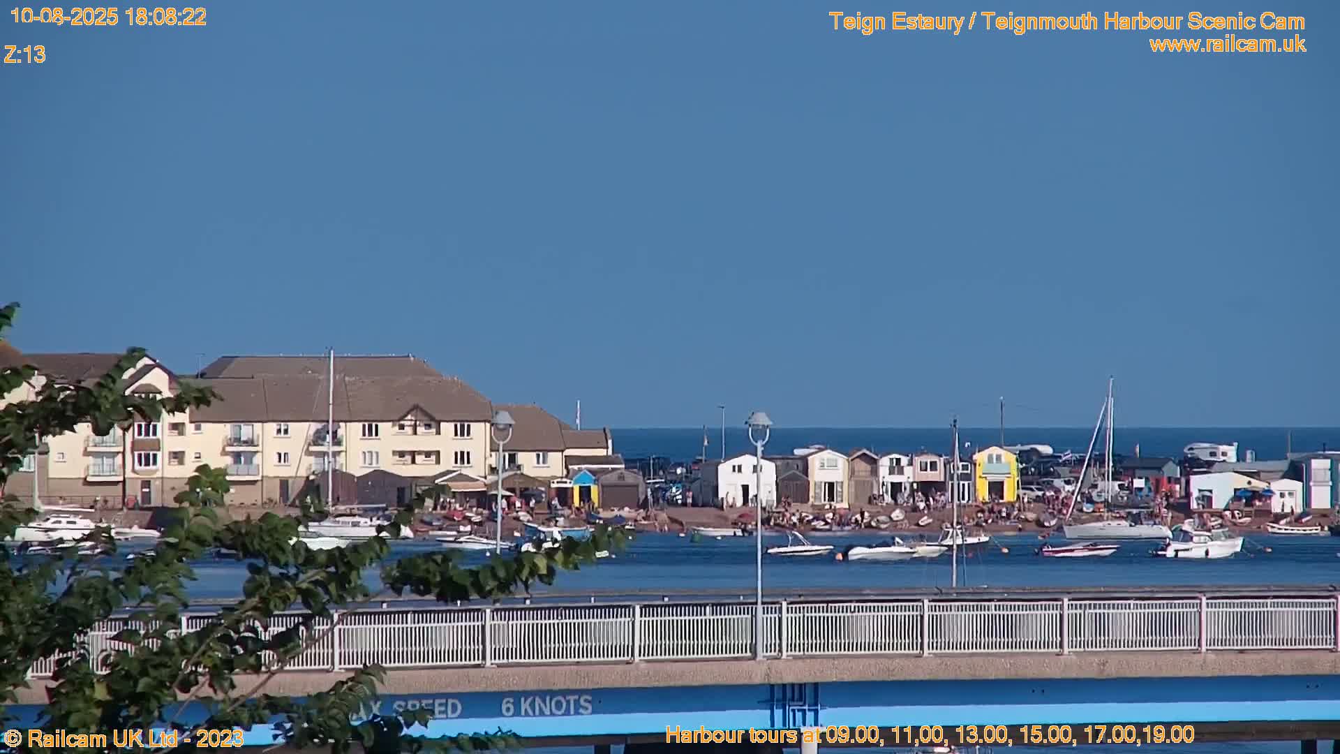 Teignmouth Harbour , Teign River & Shalton Village Live Cam - Teignbridge, Devon, South West, England, United Kingdom