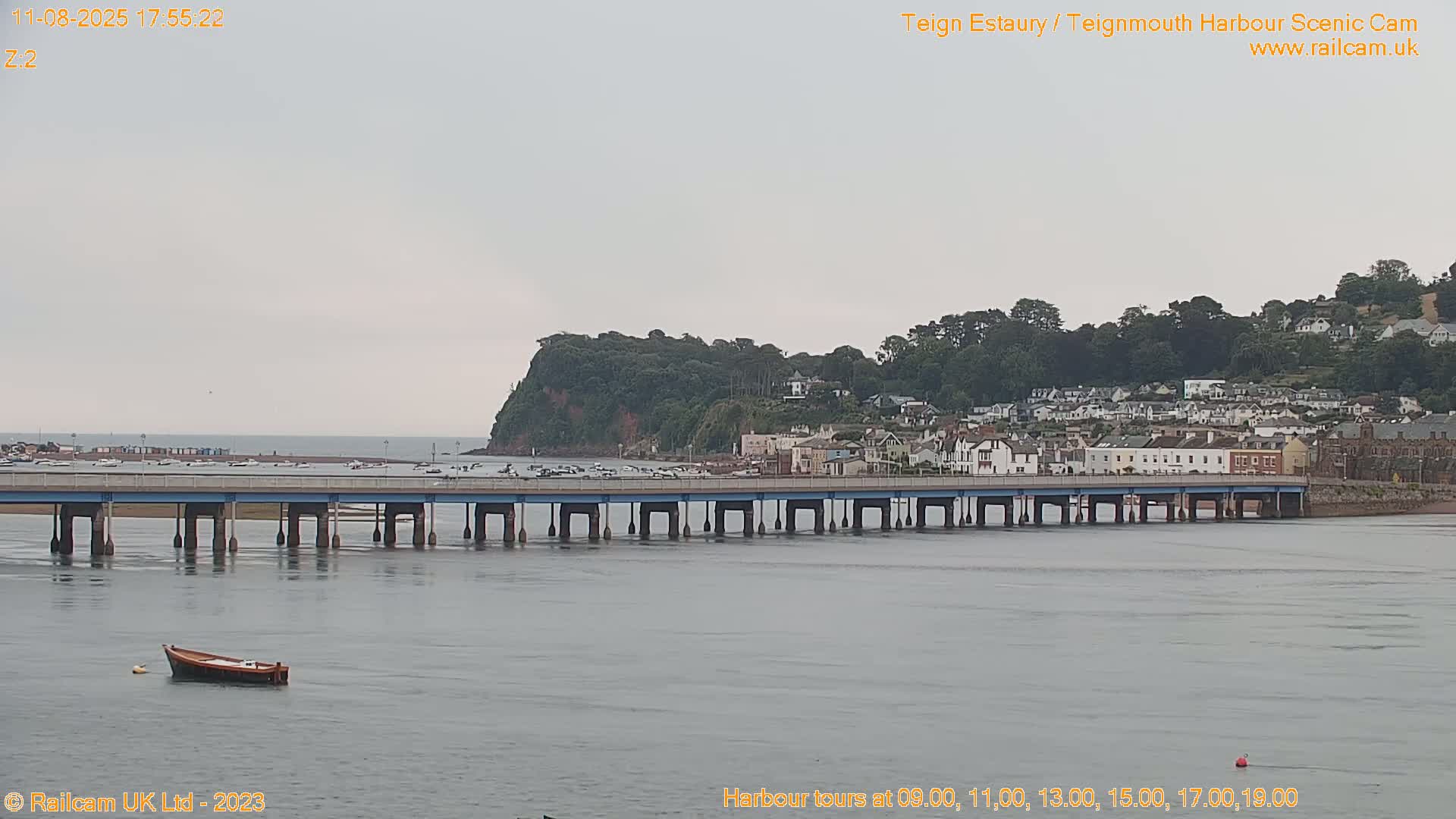 Teignmouth Harbour , Teign River & Shalton Village Live Cam - Teignbridge, Devon, South West, England, United Kingdom