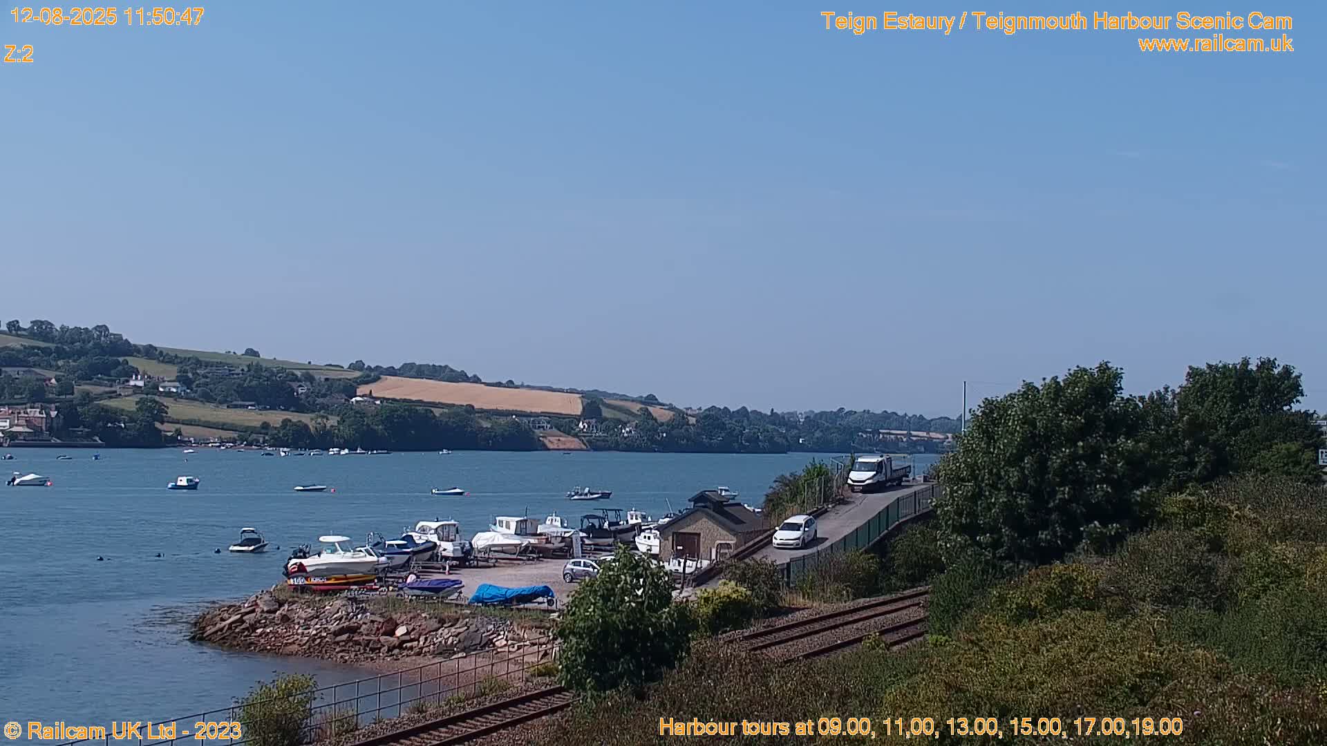 Teignmouth Harbour , Teign River & Shalton Village Live Cam - Teignbridge, Devon, South West, England, United Kingdom