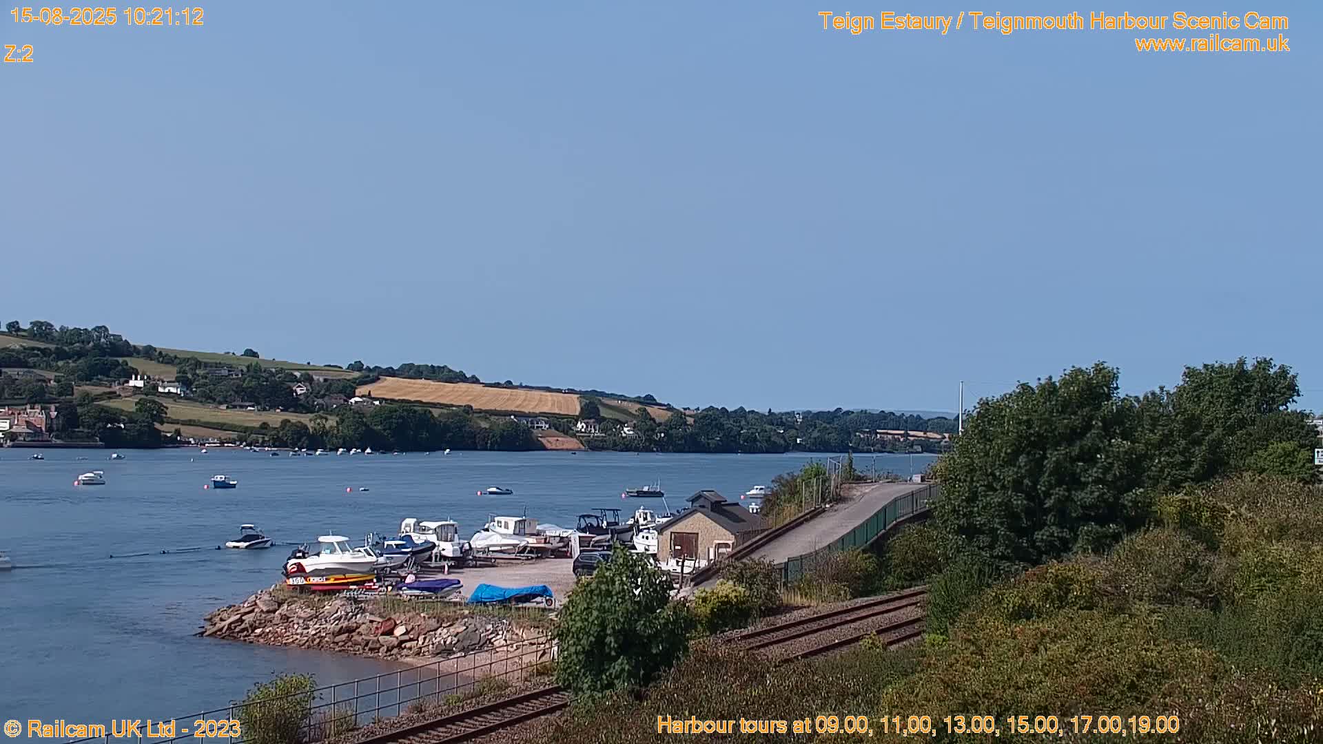 Teignmouth Harbour , Teign River & Shalton Village Live Cam - Teignbridge, Devon, South West, England, United Kingdom