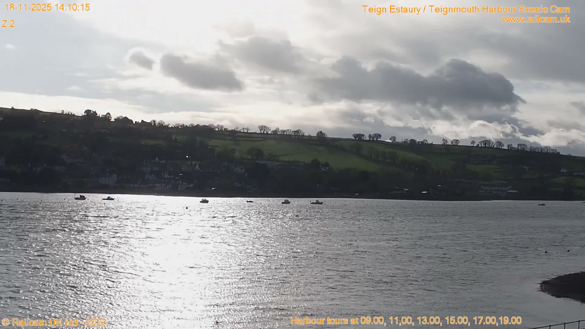 Teignmouth Harbour , Teign River & Shalton Village Live Cam - Teignbridge, Devon, South West, England, United Kingdom