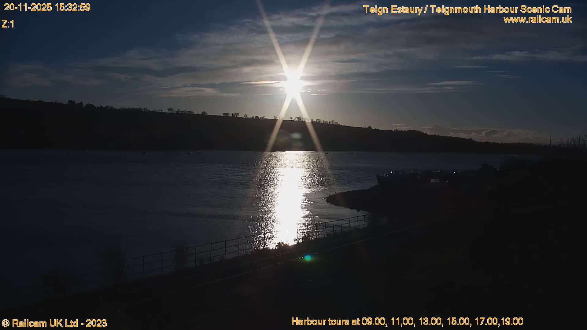 Teignmouth Harbour , Teign River & Shalton Village Live Cam - Teignbridge, Devon, South West, England, United Kingdom