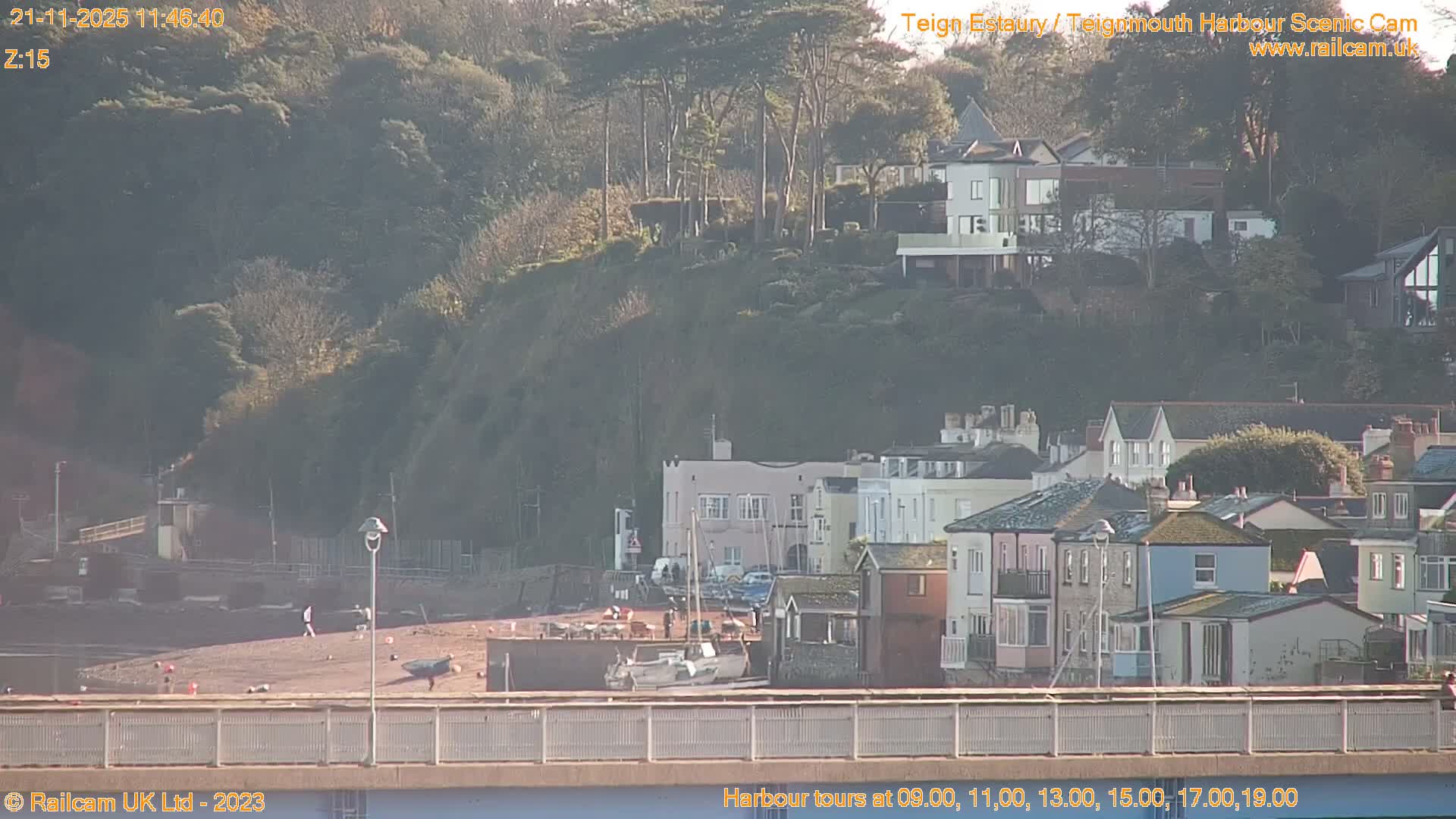 Teignmouth Harbour , Teign River & Shalton Village Live Cam - Teignbridge, Devon, South West, England, United Kingdom