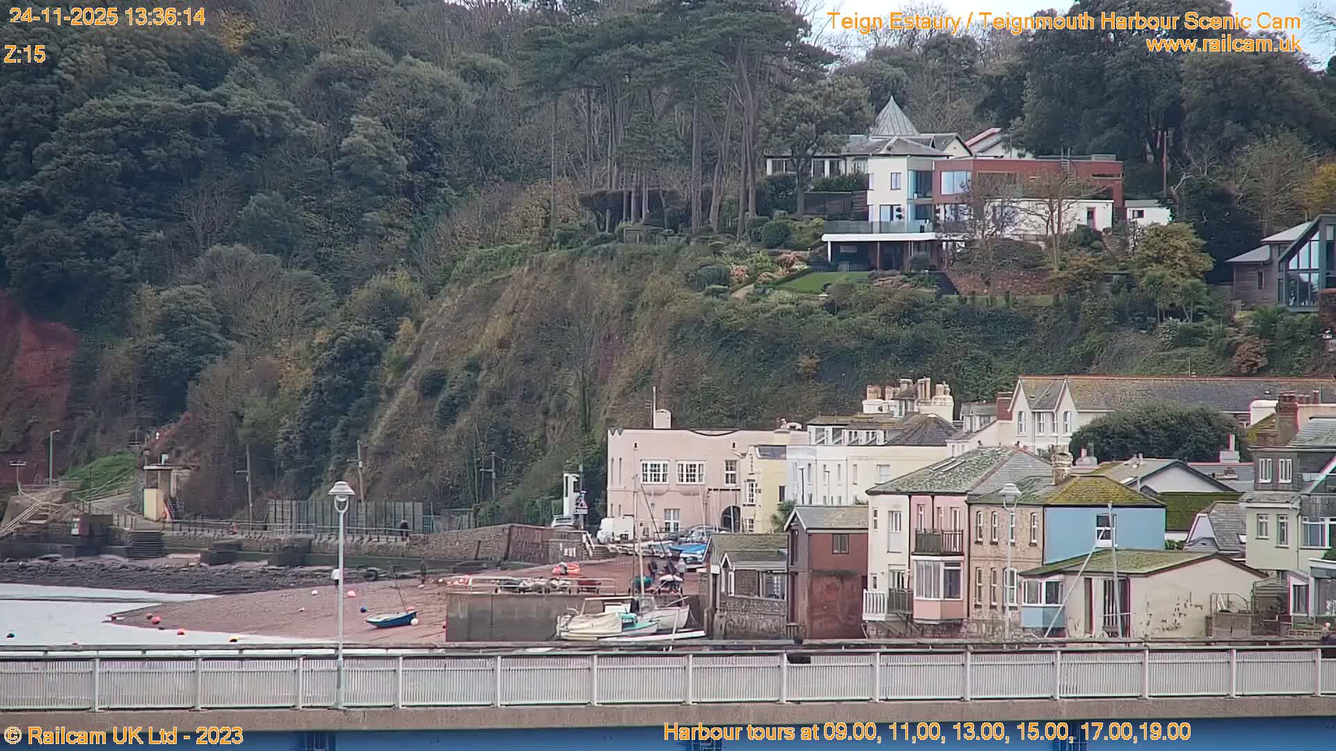 Teignmouth Harbour , Teign River & Shalton Village Live Cam - Teignbridge, Devon, South West, England, United Kingdom