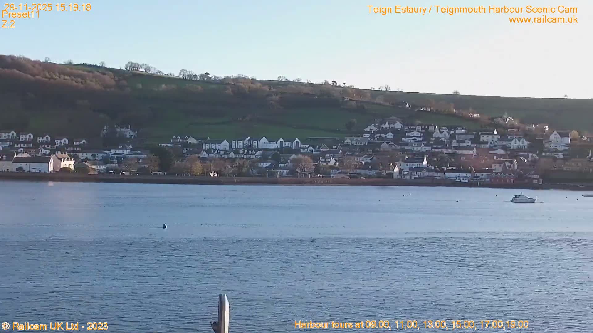 Teignmouth Harbour , Teign River & Shalton Village Live Cam - Teignbridge, Devon, South West, England, United Kingdom