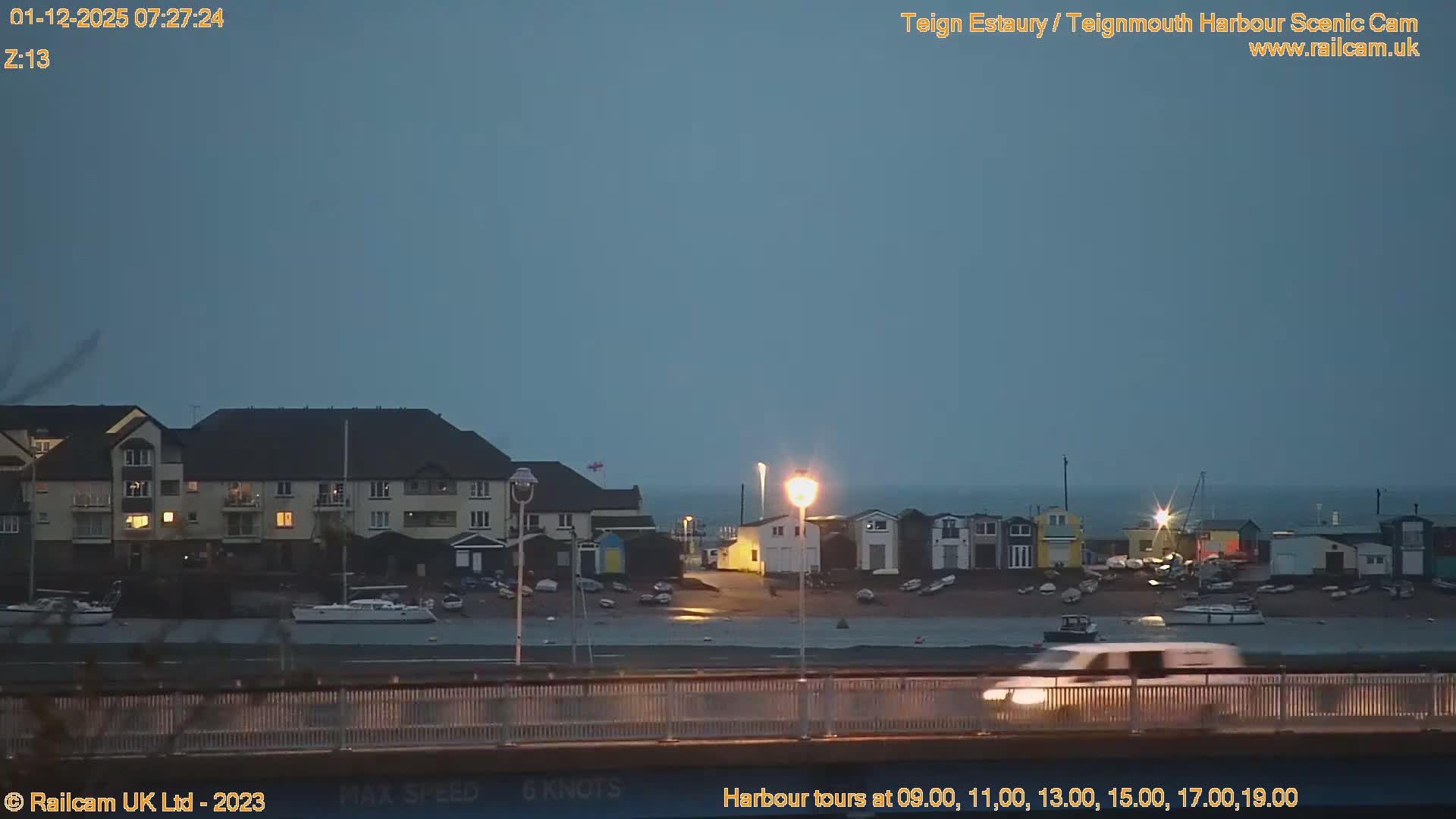 Teignmouth Harbour , Teign River & Shalton Village Live Cam - Teignbridge, Devon, South West, England, United Kingdom