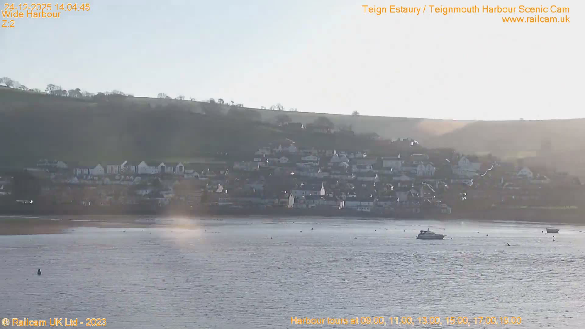 Teignmouth Harbour , Teign River & Shalton Village Live Cam - Teignbridge, Devon, South West, England, United Kingdom