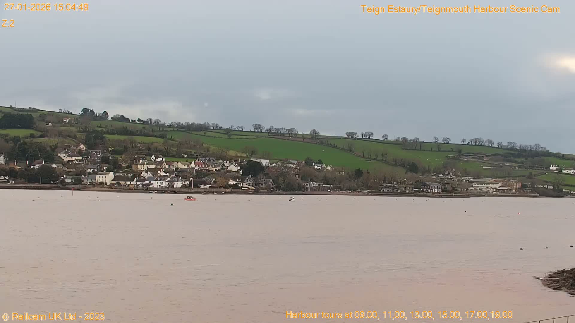Teignmouth Harbour , Teign River & Shalton Village Live Cam - Teignbridge, Devon, South West, England, United Kingdom