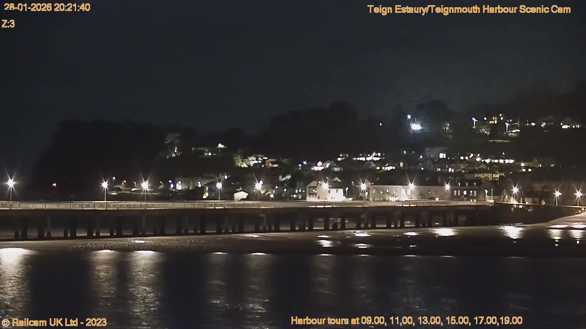 Teignmouth Harbour , Teign River & Shalton Village Live Cam - Teignbridge, Devon, South West, England, United Kingdom