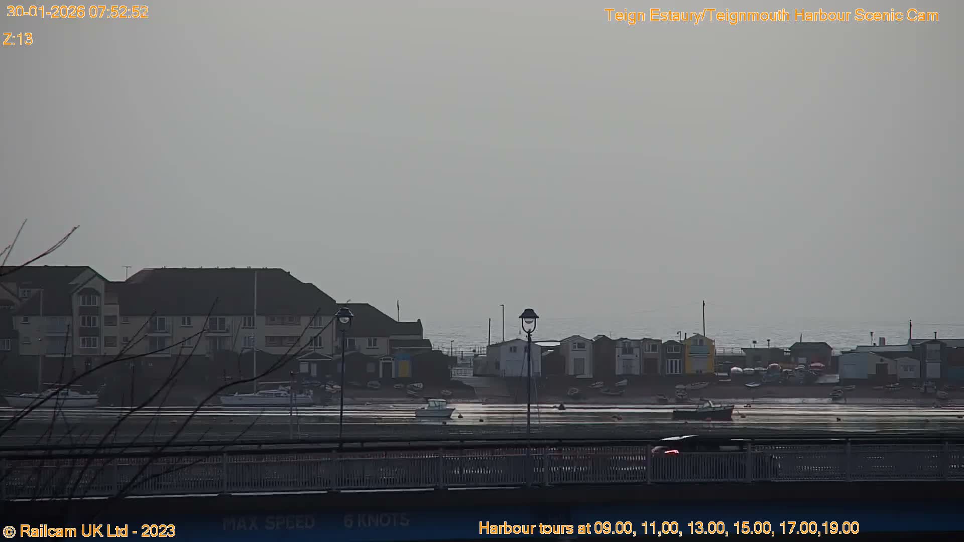 Teignmouth Harbour , Teign River & Shalton Village Live Cam - Teignbridge, Devon, South West, England, United Kingdom
