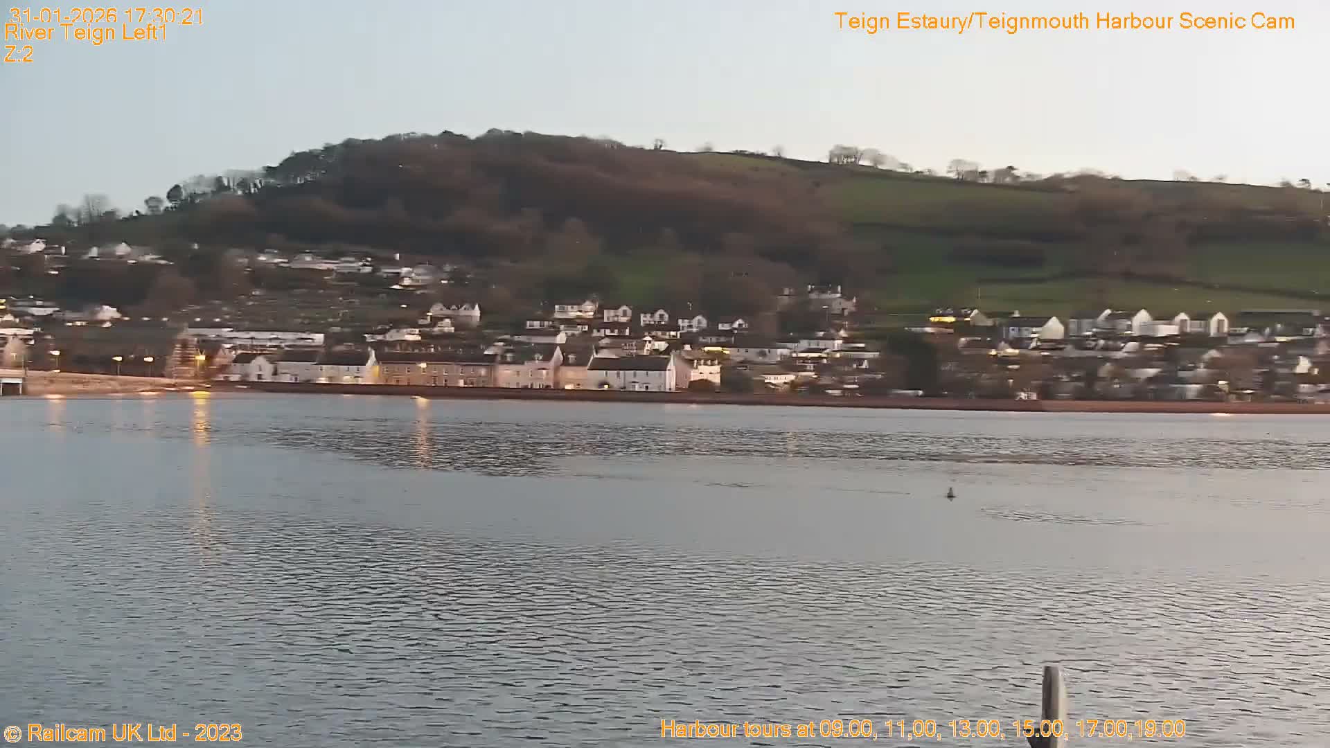 Teignmouth Harbour , Teign River & Shalton Village Live Cam - Teignbridge, Devon, South West, England, United Kingdom