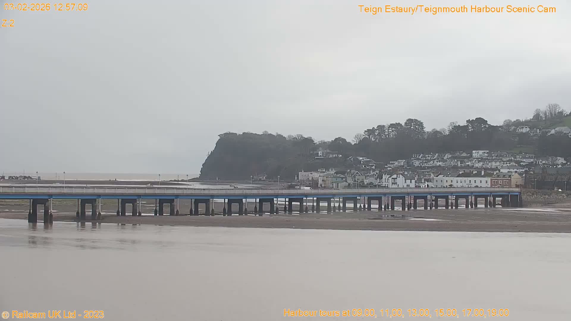 Teignmouth Harbour , Teign River & Shalton Village Live Cam - Teignbridge, Devon, South West, England, United Kingdom