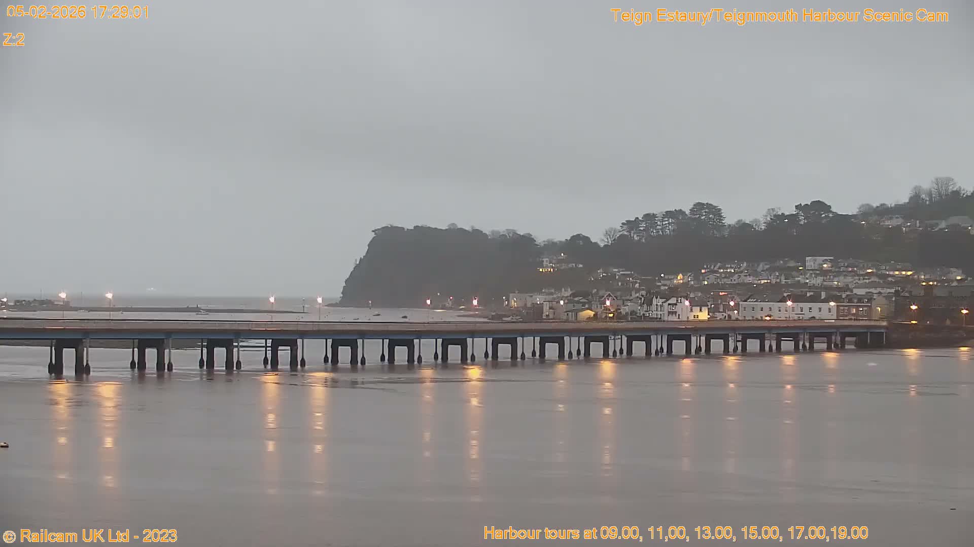 Teignmouth Harbour , Teign River & Shalton Village Live Cam - Teignbridge, Devon, South West, England, United Kingdom