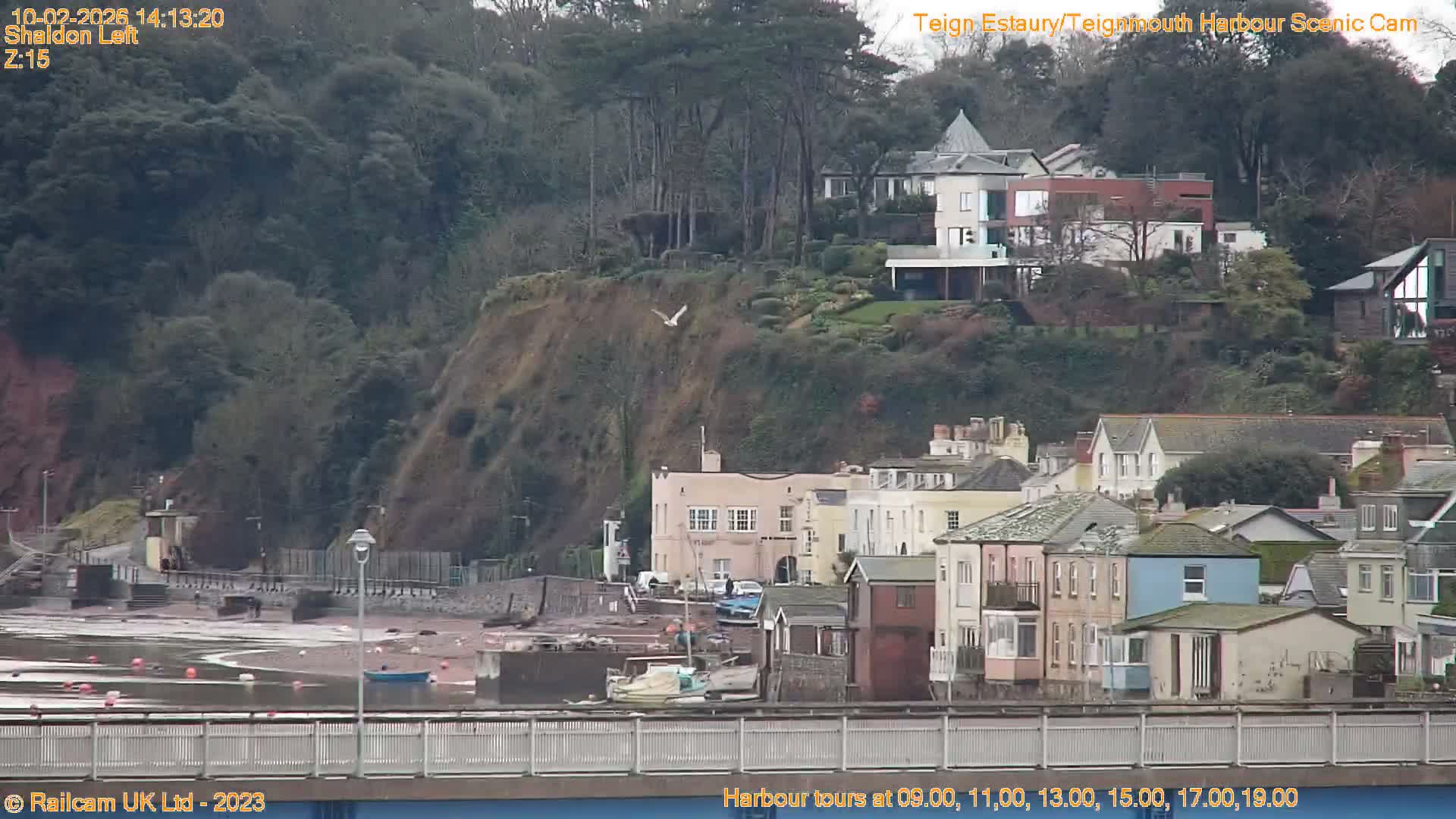 Teignmouth Harbour , Teign River & Shalton Village Live Cam - Teignbridge, Devon, South West, England, United Kingdom