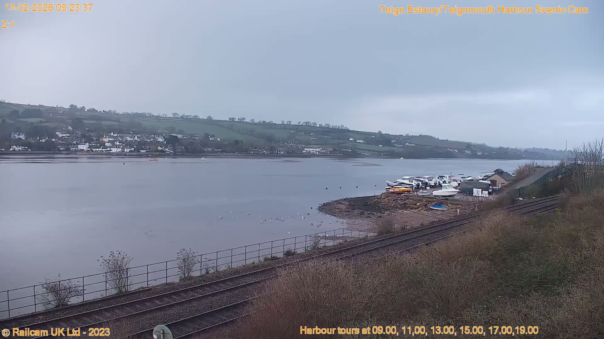Teignmouth Harbour , Teign River & Shalton Village Live Cam - Teignbridge, Devon, South West, England, United Kingdom