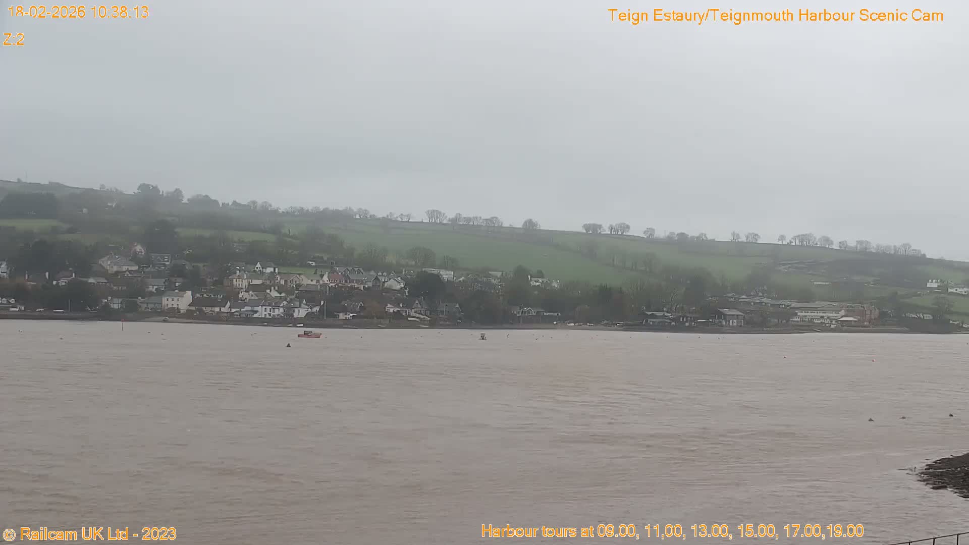 Teignmouth Harbour , Teign River & Shalton Village Live Cam - Teignbridge, Devon, South West, England, United Kingdom