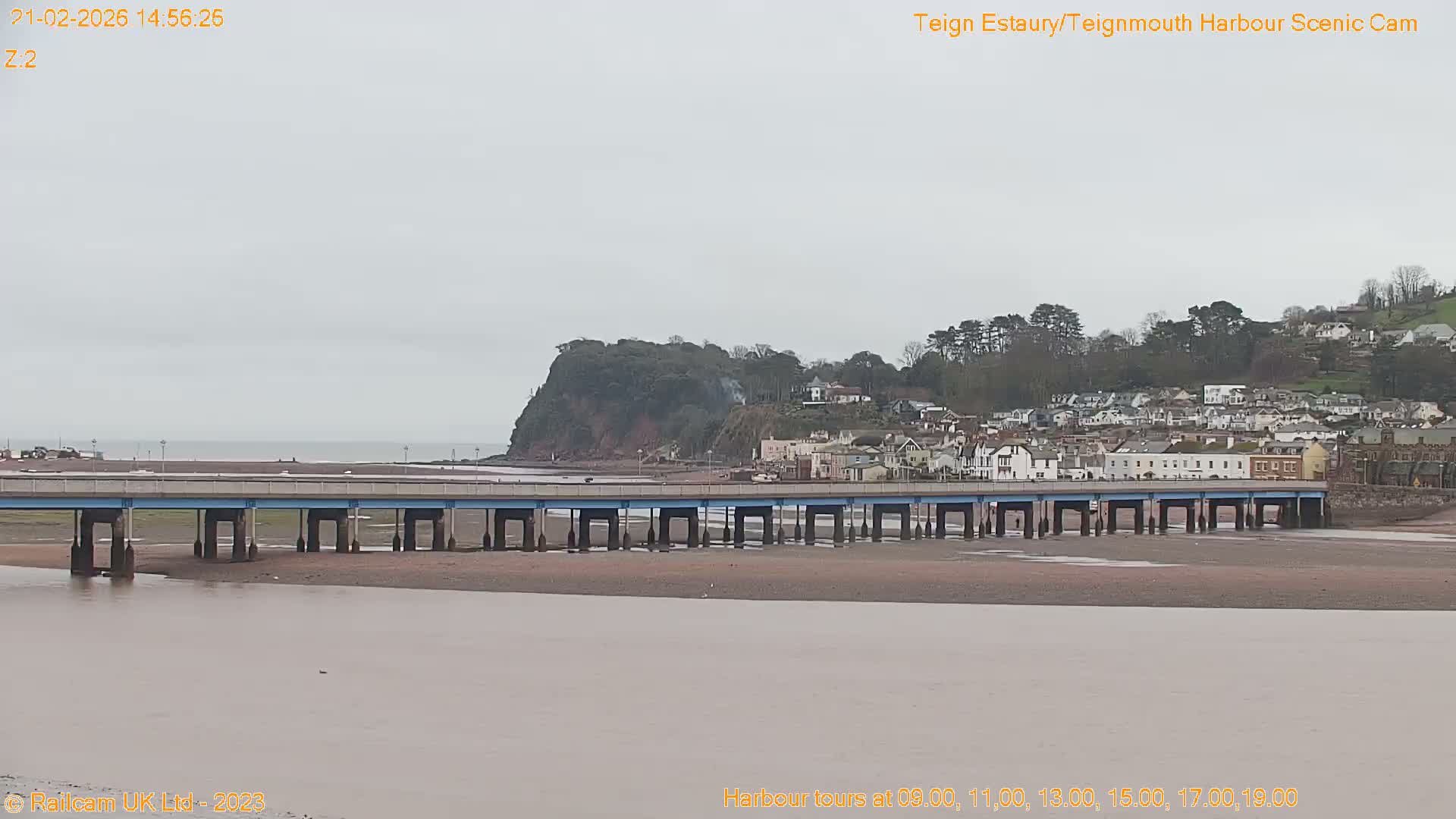 Teignmouth Harbour , Teign River & Shalton Village Live Cam - Teignbridge, Devon, South West, England, United Kingdom