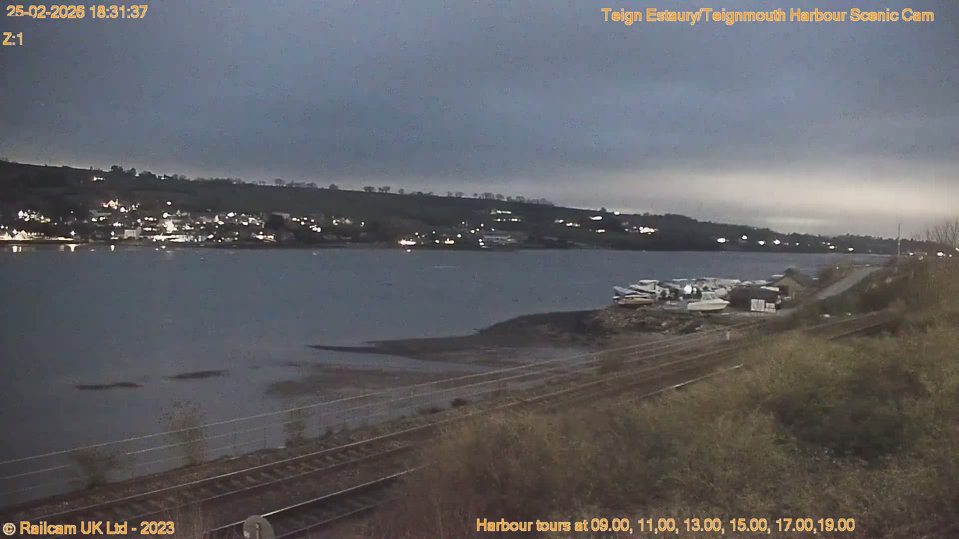 Teignmouth Harbour , Teign River & Shalton Village Live Cam - Teignbridge, Devon, South West, England, United Kingdom