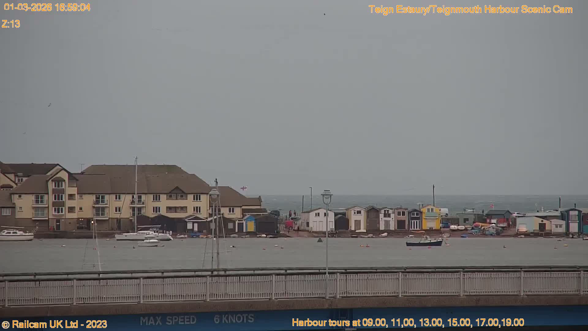 Teignmouth Harbour , Teign River & Shalton Village Live Cam - Teignbridge, Devon, South West, England, United Kingdom