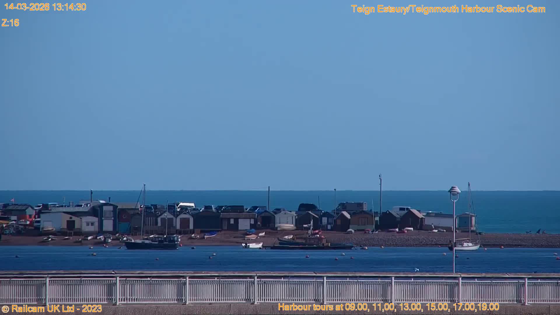 Teignmouth Harbour , Teign River & Shalton Village Live Cam - Teignbridge, Devon, South West, England, United Kingdom