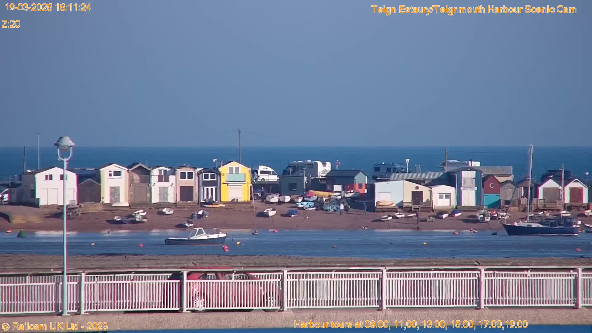 Teignmouth Harbour , Teign River & Shalton Village Live Cam - Teignbridge, Devon, South West, England, United Kingdom