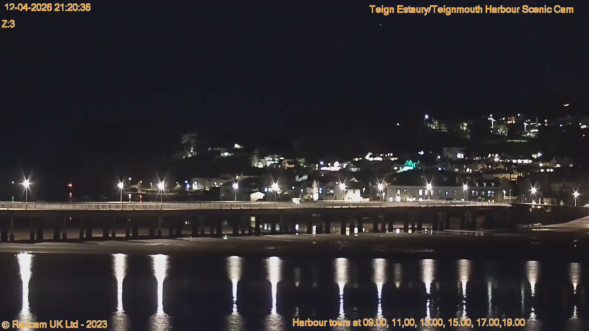 Teignmouth Harbour , Teign River & Shalton Village Live Cam - Teignbridge, Devon, South West, England, United Kingdom