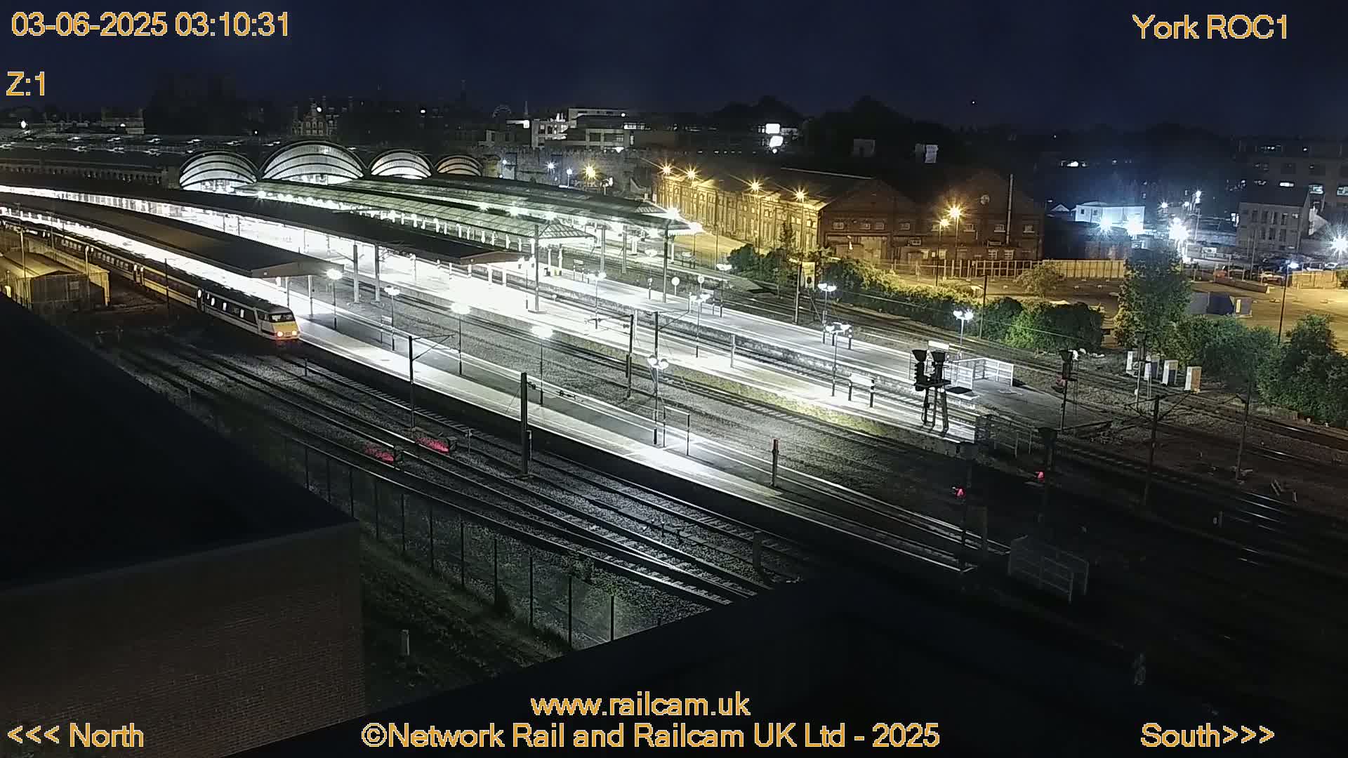 Yorkshire, York Railway Station & York City Live Cam   - York, North Yorkshire, Yorkshire and the Humber, England, United Kingdom