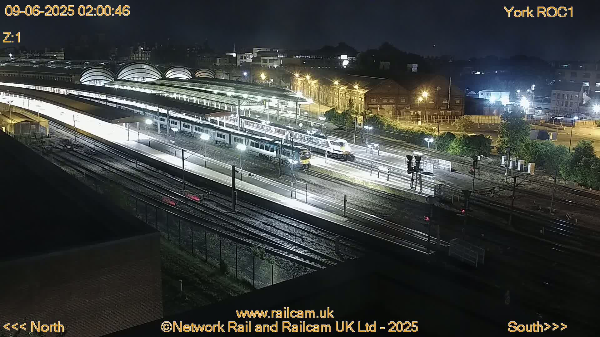 Yorkshire, York Railway Station & York City Live Cam   - York, North Yorkshire, Yorkshire and the Humber, England, United Kingdom