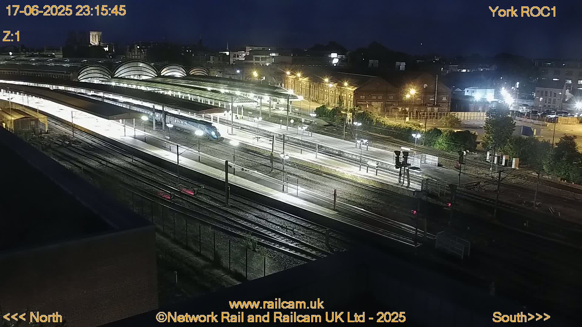 Yorkshire, York Railway Station & York City Live Cam   - York, North Yorkshire, Yorkshire and the Humber, England, United Kingdom