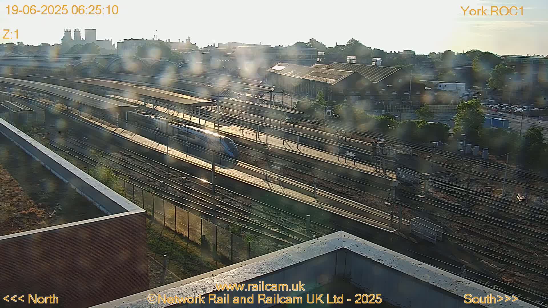 Yorkshire, York Railway Station & York City Live Cam   - York, North Yorkshire, Yorkshire and the Humber, England, United Kingdom