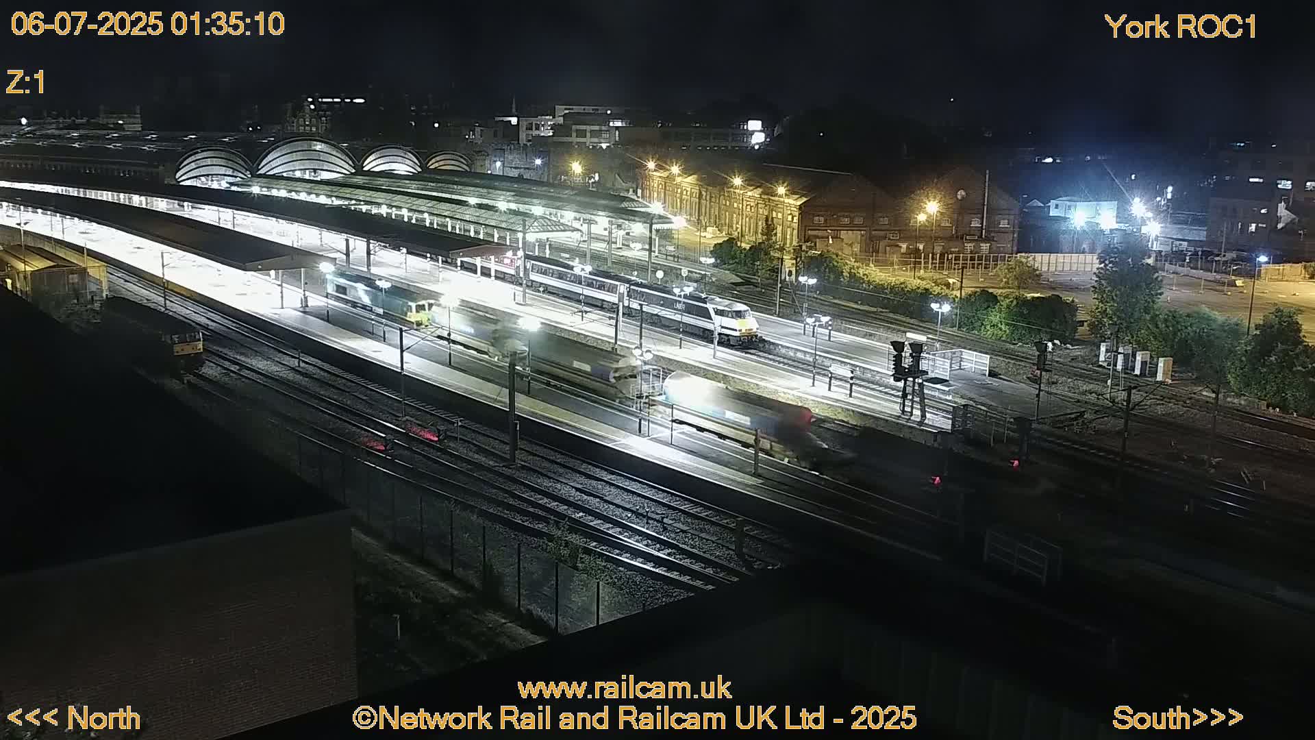 Yorkshire, York Railway Station & York City Live Cam   - York, North Yorkshire, Yorkshire and the Humber, England, United Kingdom