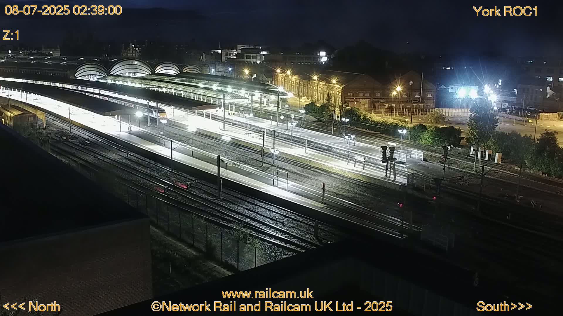 Yorkshire, York Railway Station & York City Live Cam   - York, North Yorkshire, Yorkshire and the Humber, England, United Kingdom