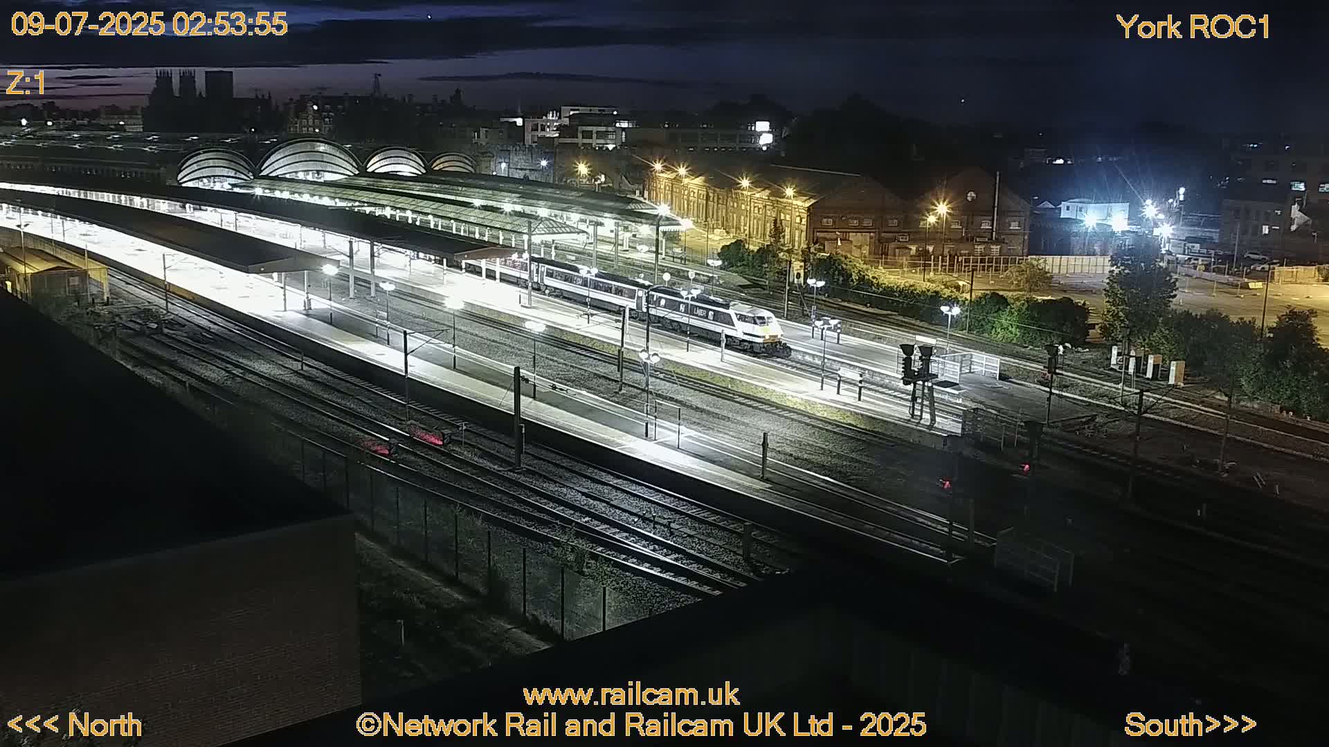 Yorkshire, York Railway Station & York City Live Cam   - York, North Yorkshire, Yorkshire and the Humber, England, United Kingdom