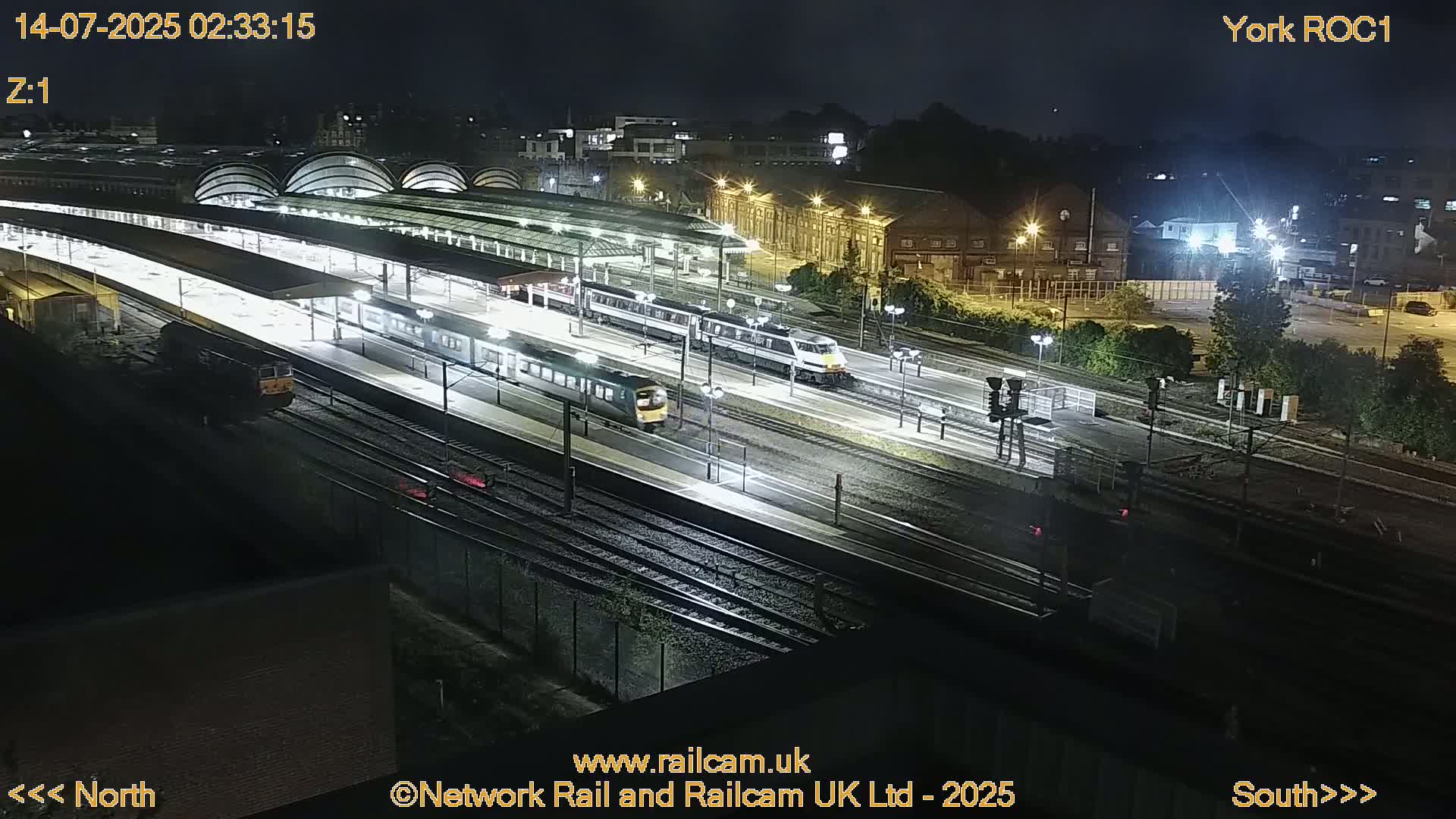 Yorkshire, York Railway Station & York City Live Cam   - York, North Yorkshire, Yorkshire and the Humber, England, United Kingdom