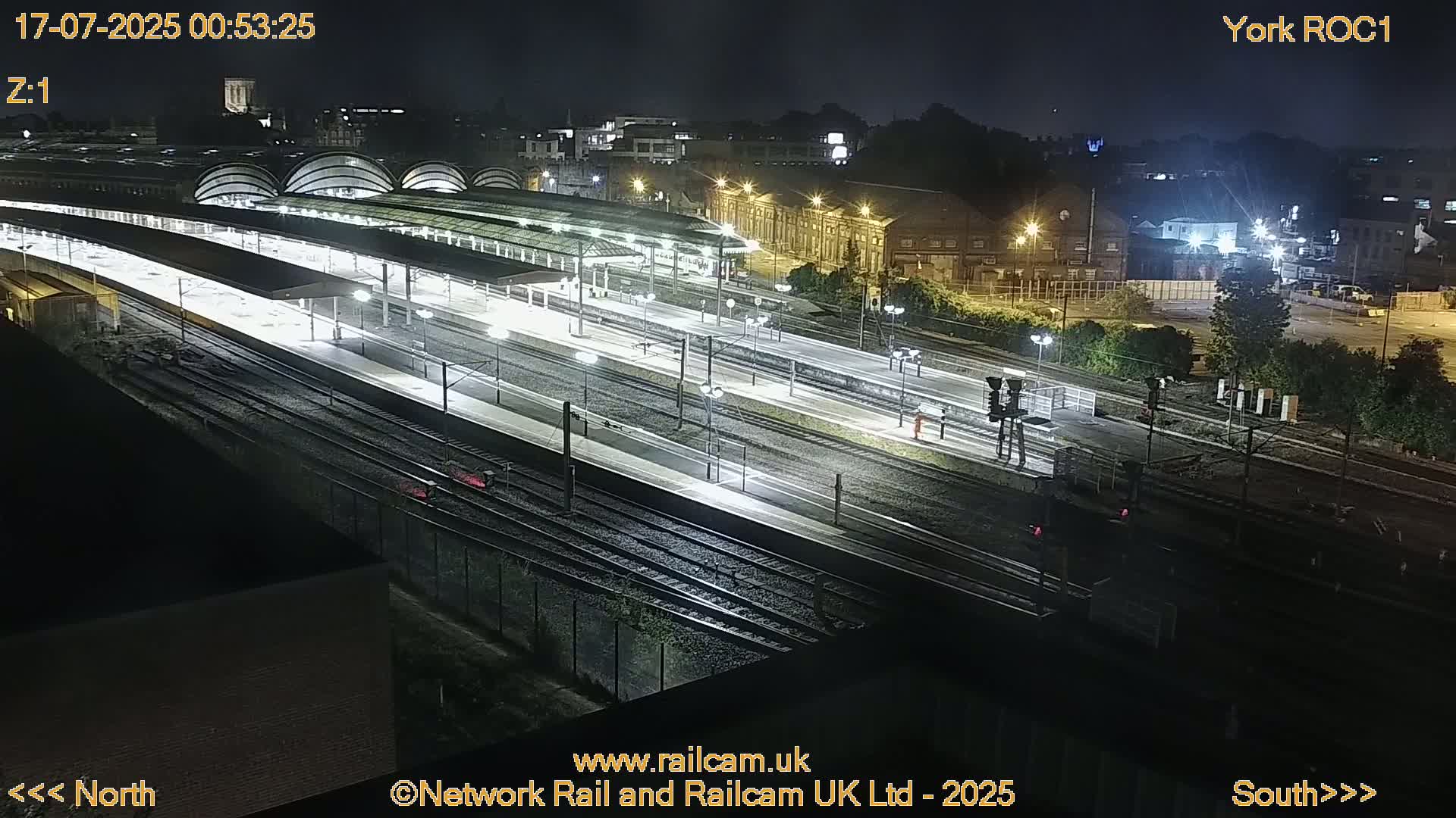 Yorkshire, York Railway Station & York City Live Cam   - York, North Yorkshire, Yorkshire and the Humber, England, United Kingdom
