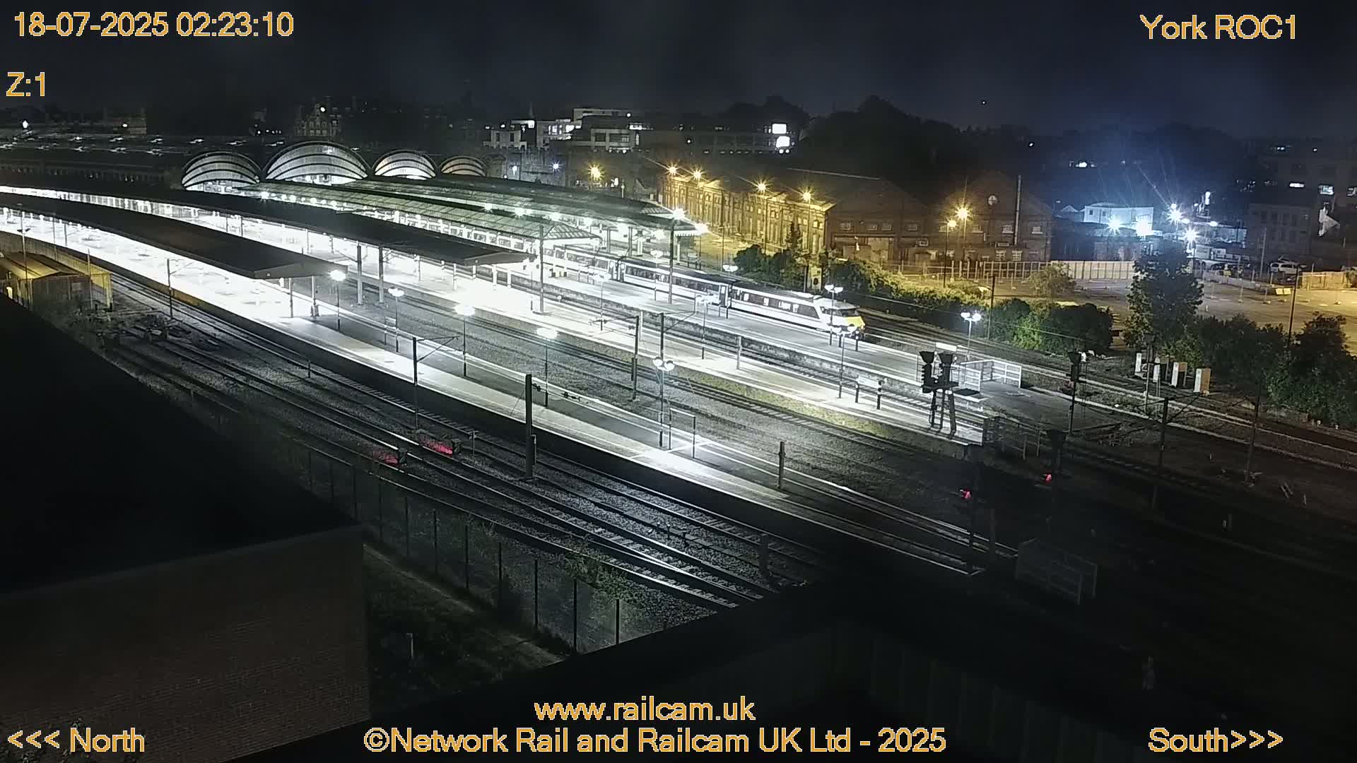 Yorkshire, York Railway Station & York City Live Cam   - York, North Yorkshire, Yorkshire and the Humber, England, United Kingdom