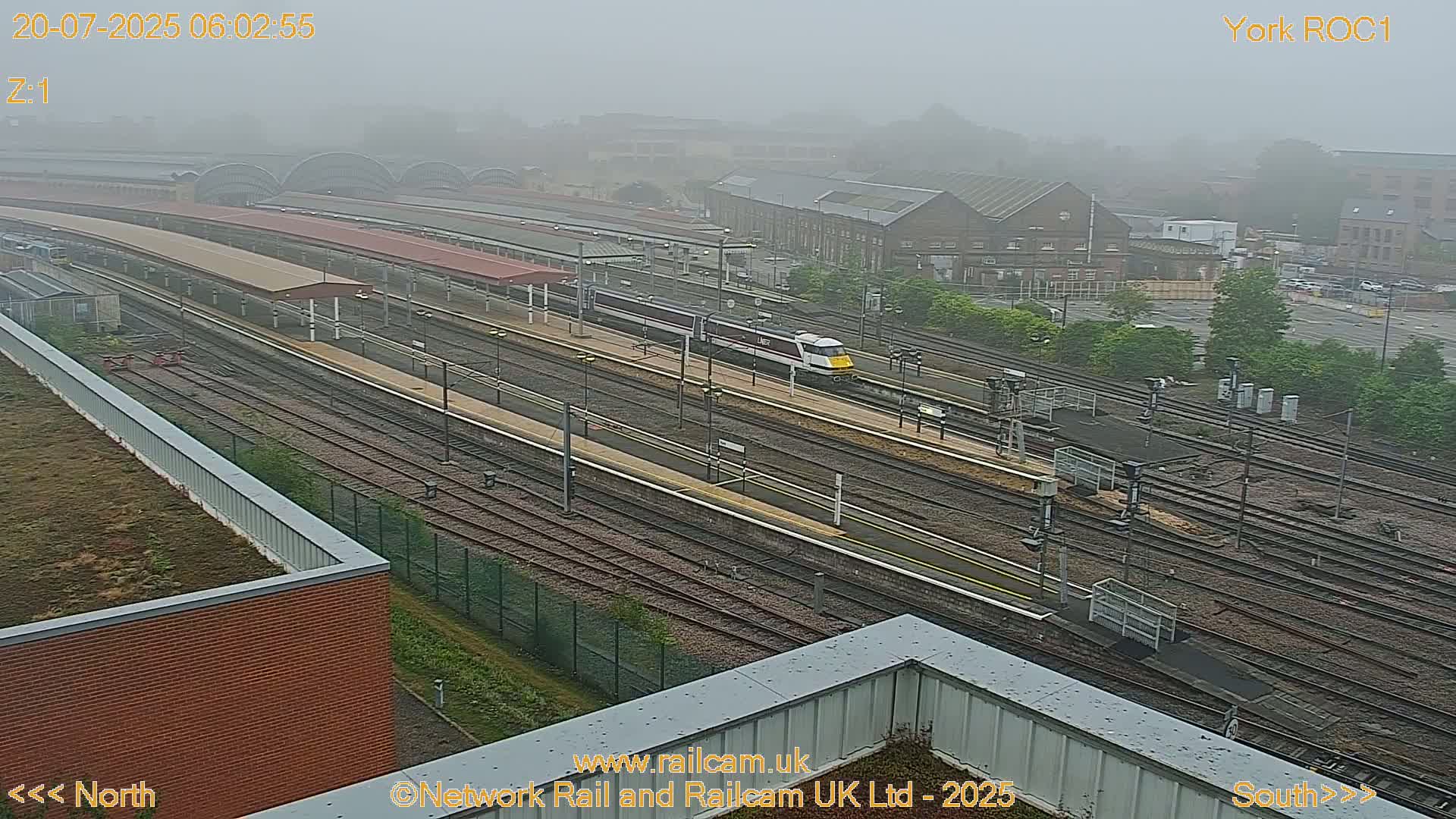 Yorkshire, York Railway Station & York City Live Cam   - York, North Yorkshire, Yorkshire and the Humber, England, United Kingdom