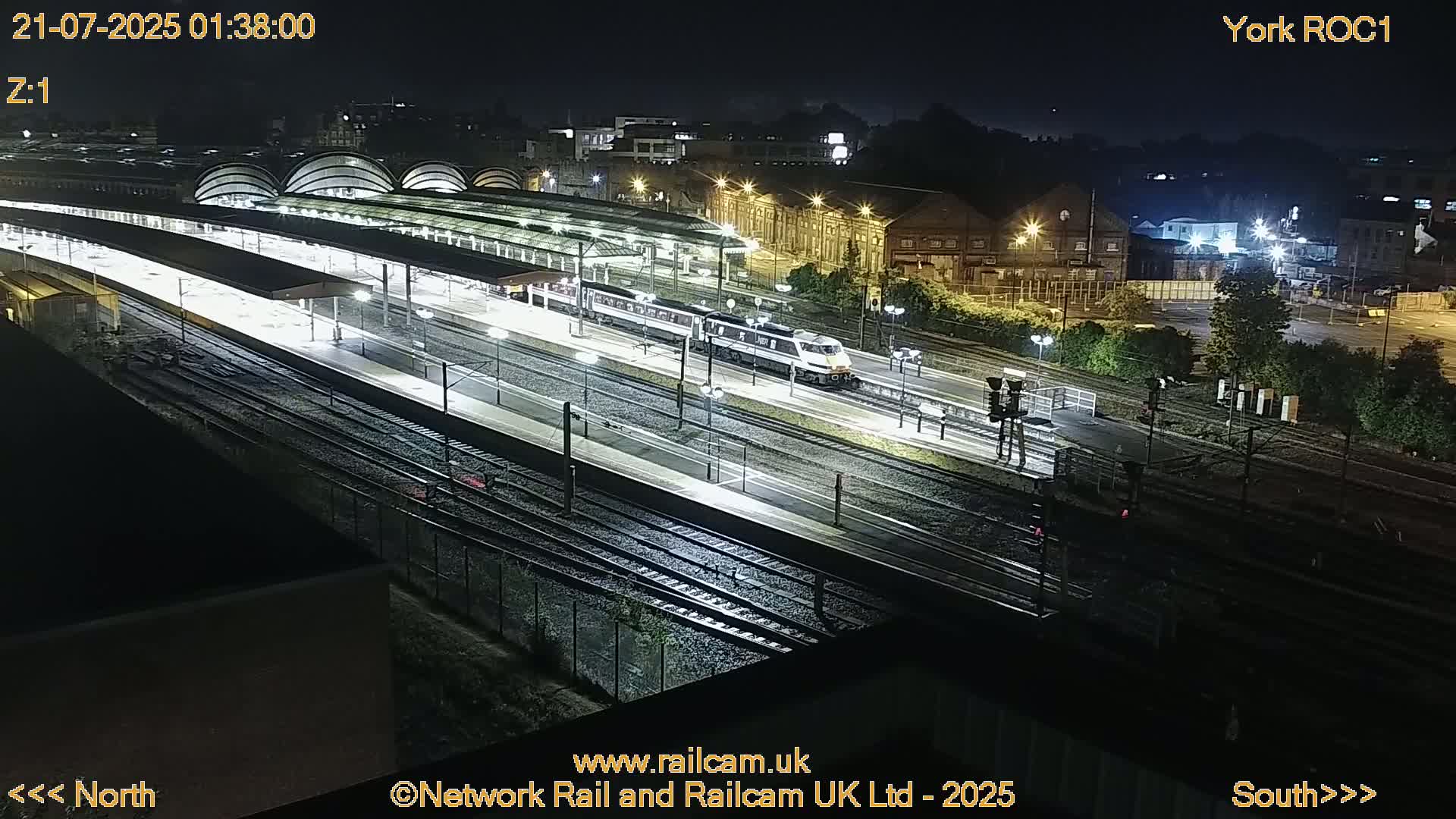 Yorkshire, York Railway Station & York City Live Cam   - York, North Yorkshire, Yorkshire and the Humber, England, United Kingdom