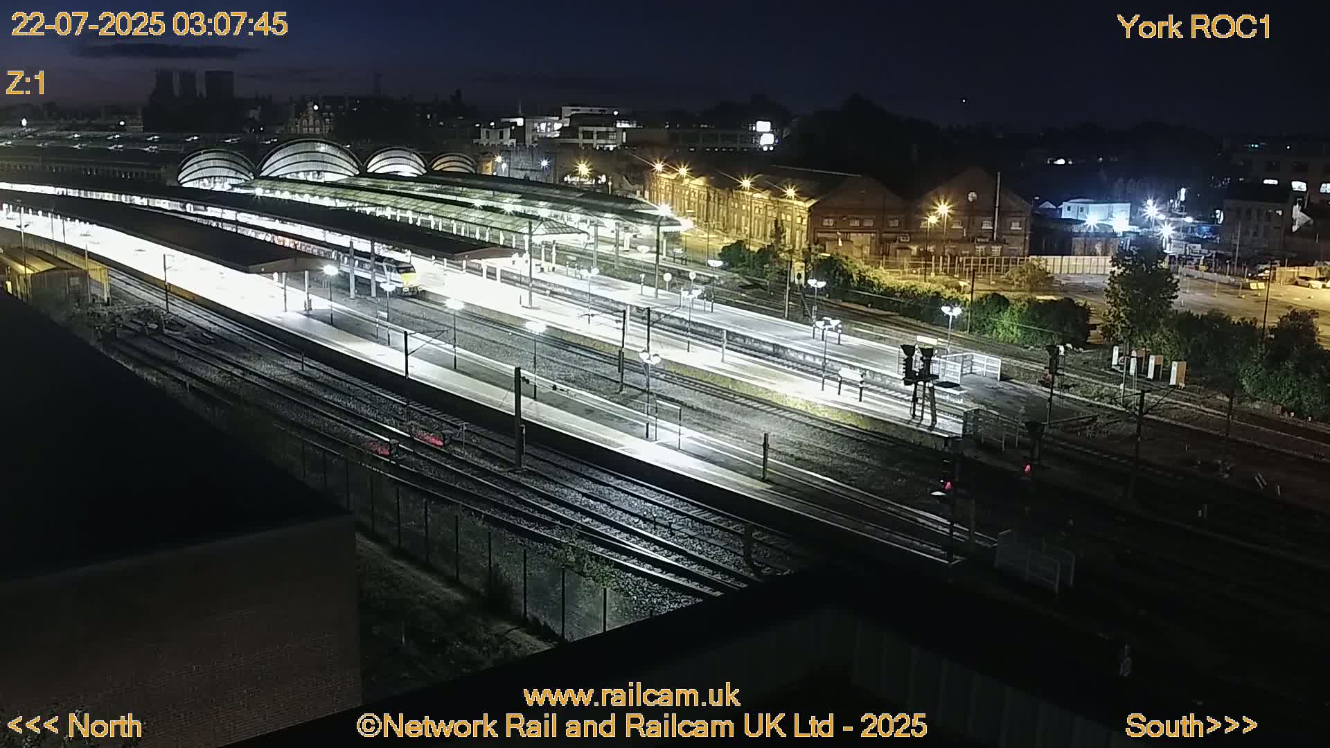 Yorkshire, York Railway Station & York City Live Cam   - York, North Yorkshire, Yorkshire and the Humber, England, United Kingdom