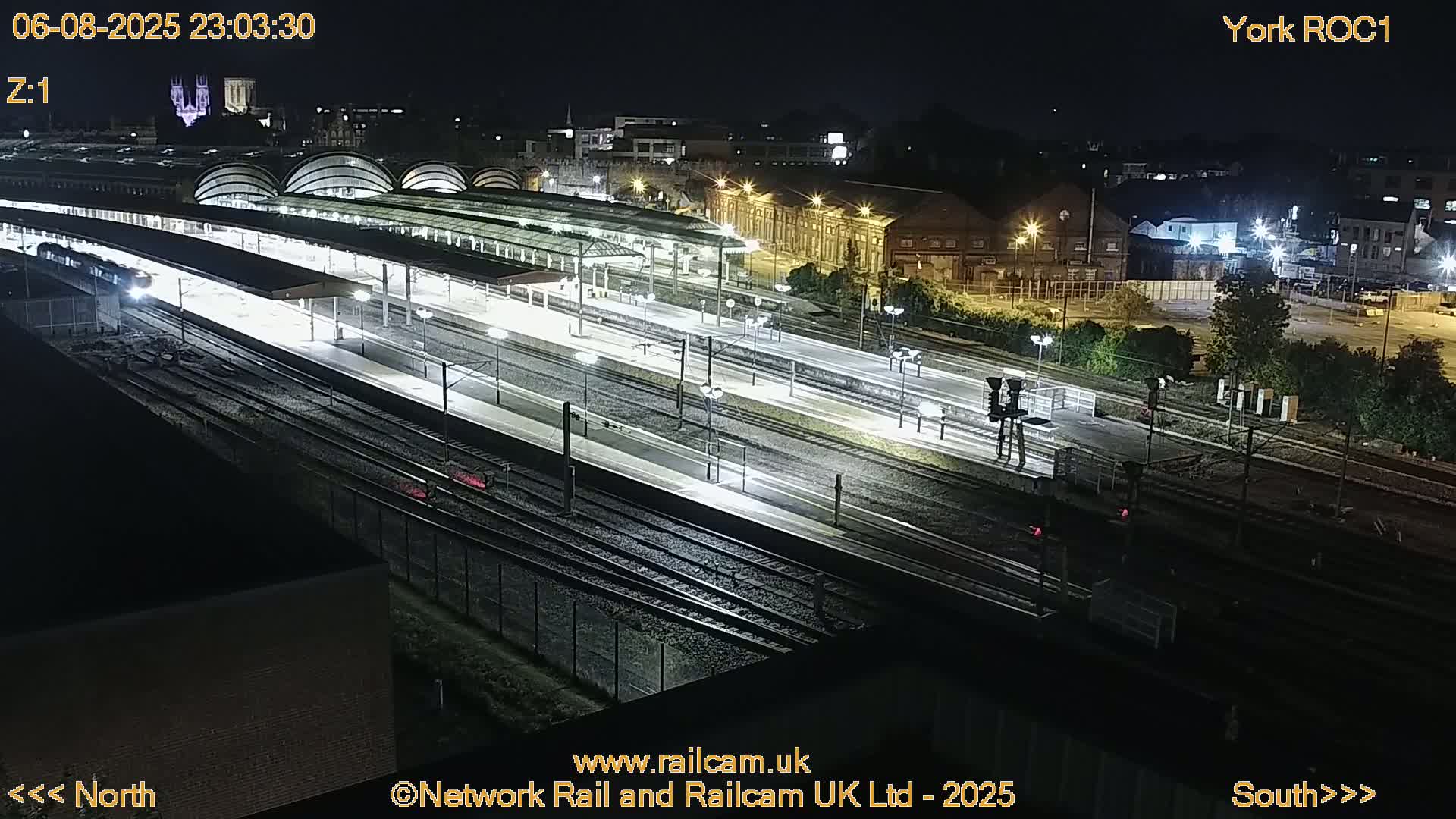 Yorkshire, York Railway Station & York City Live Cam   - York, North Yorkshire, Yorkshire and the Humber, England, United Kingdom