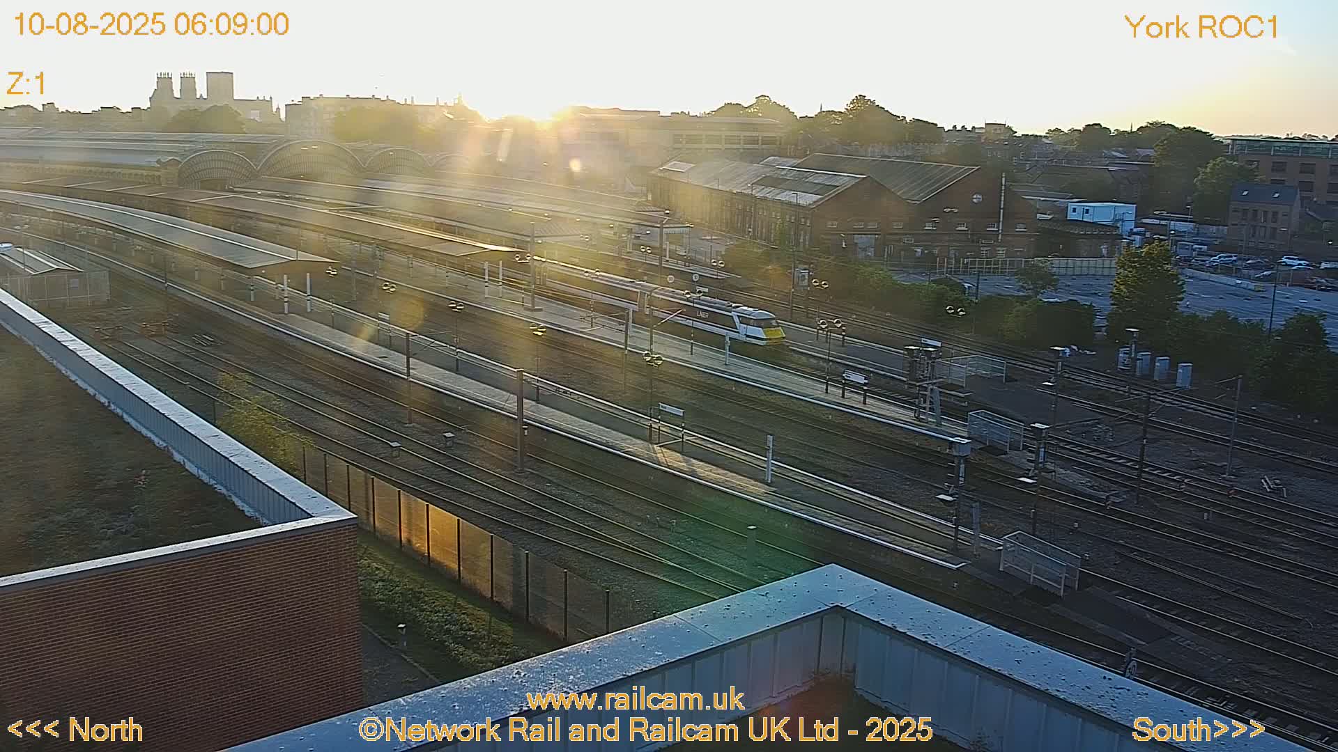 Yorkshire, York Railway Station & York City Live Cam   - York, North Yorkshire, Yorkshire and the Humber, England, United Kingdom