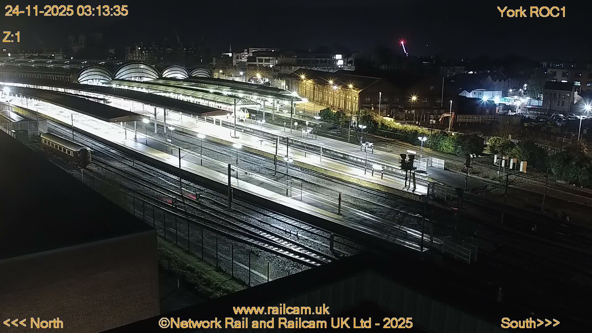 Yorkshire, York Railway Station & York City Live Cam   - York, North Yorkshire, Yorkshire and the Humber, England, United Kingdom