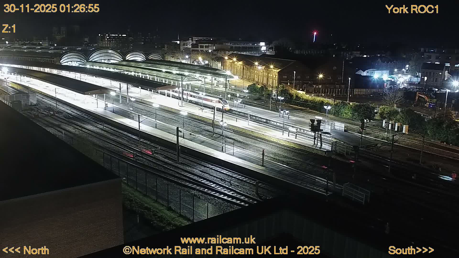 Yorkshire, York Railway Station & York City Live Cam   - York, North Yorkshire, Yorkshire and the Humber, England, United Kingdom