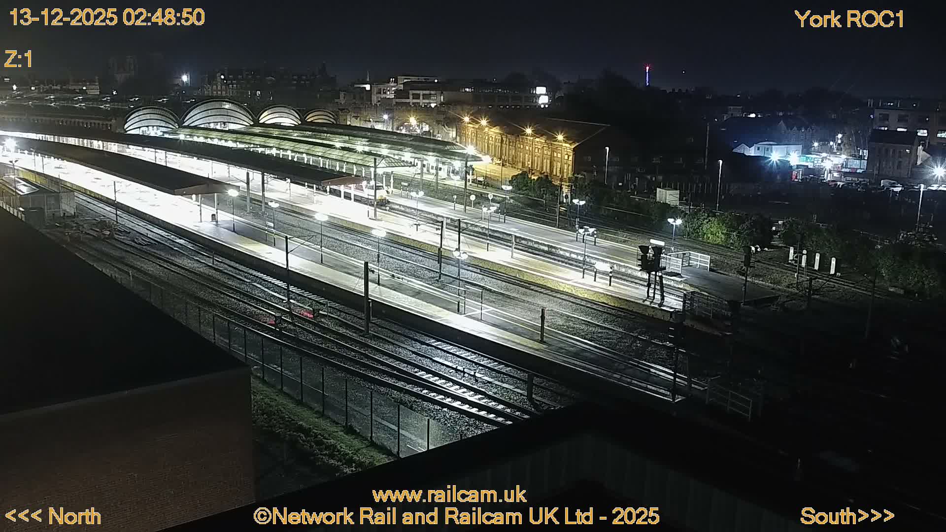 Yorkshire, York Railway Station & York City Live Cam   - York, North Yorkshire, Yorkshire and the Humber, England, United Kingdom