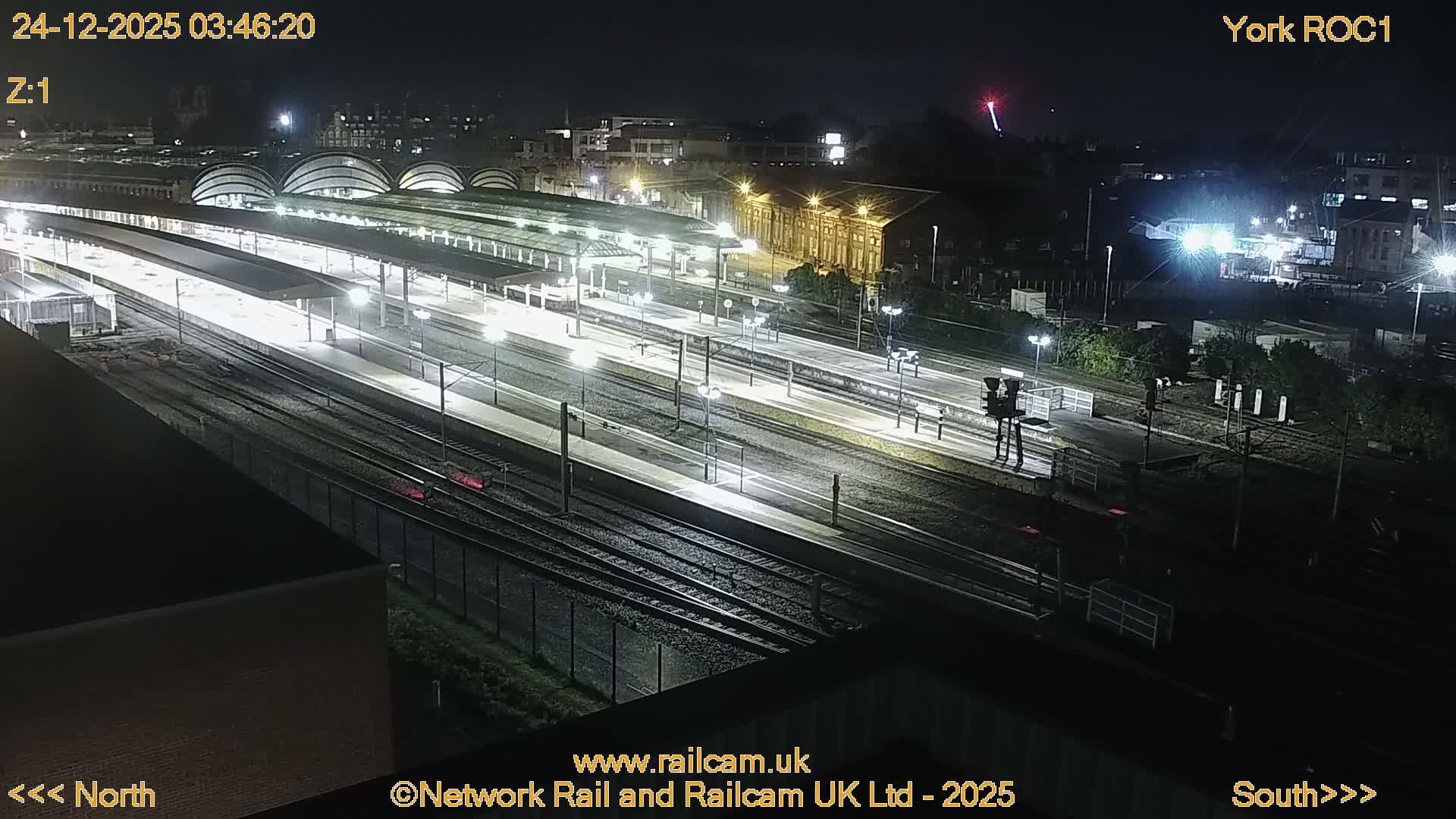 Yorkshire, York Railway Station & York City Live Cam   - York, North Yorkshire, Yorkshire and the Humber, England, United Kingdom
