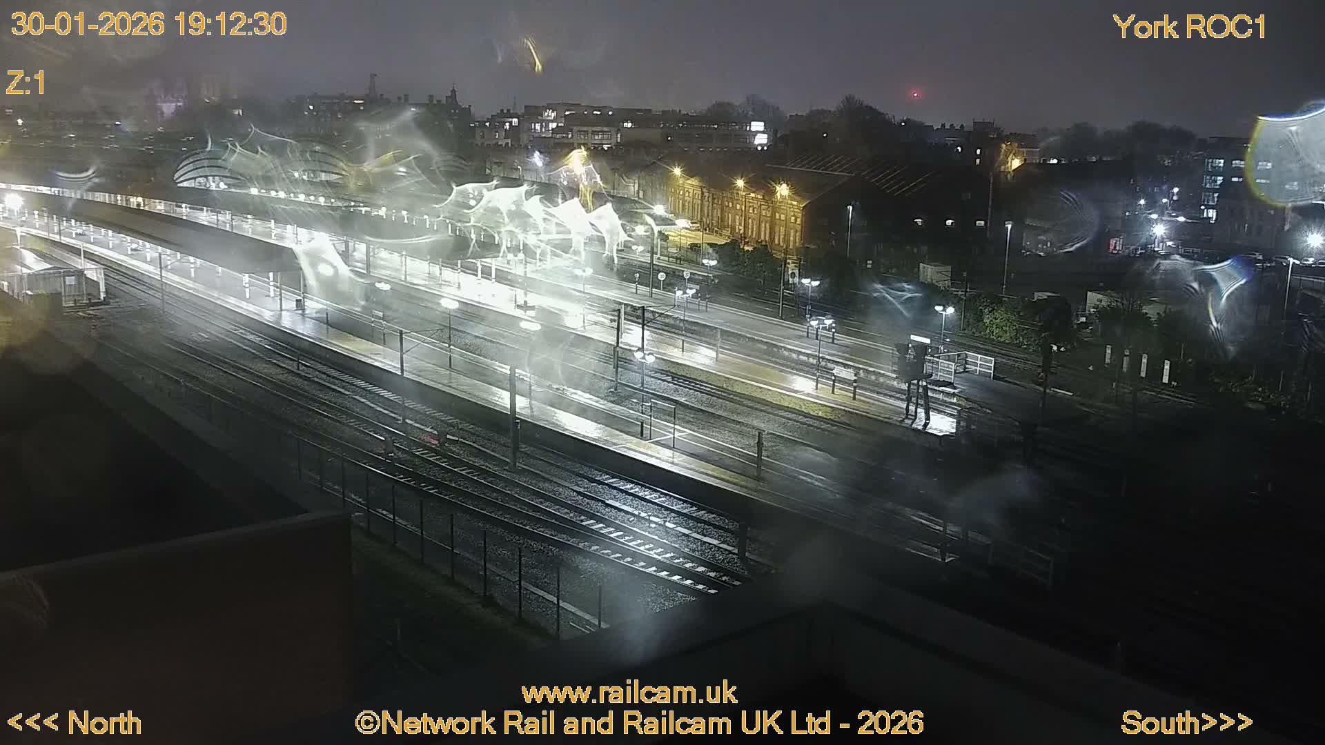 Yorkshire, York Railway Station & York City Live Cam   - York, North Yorkshire, Yorkshire and the Humber, England, United Kingdom