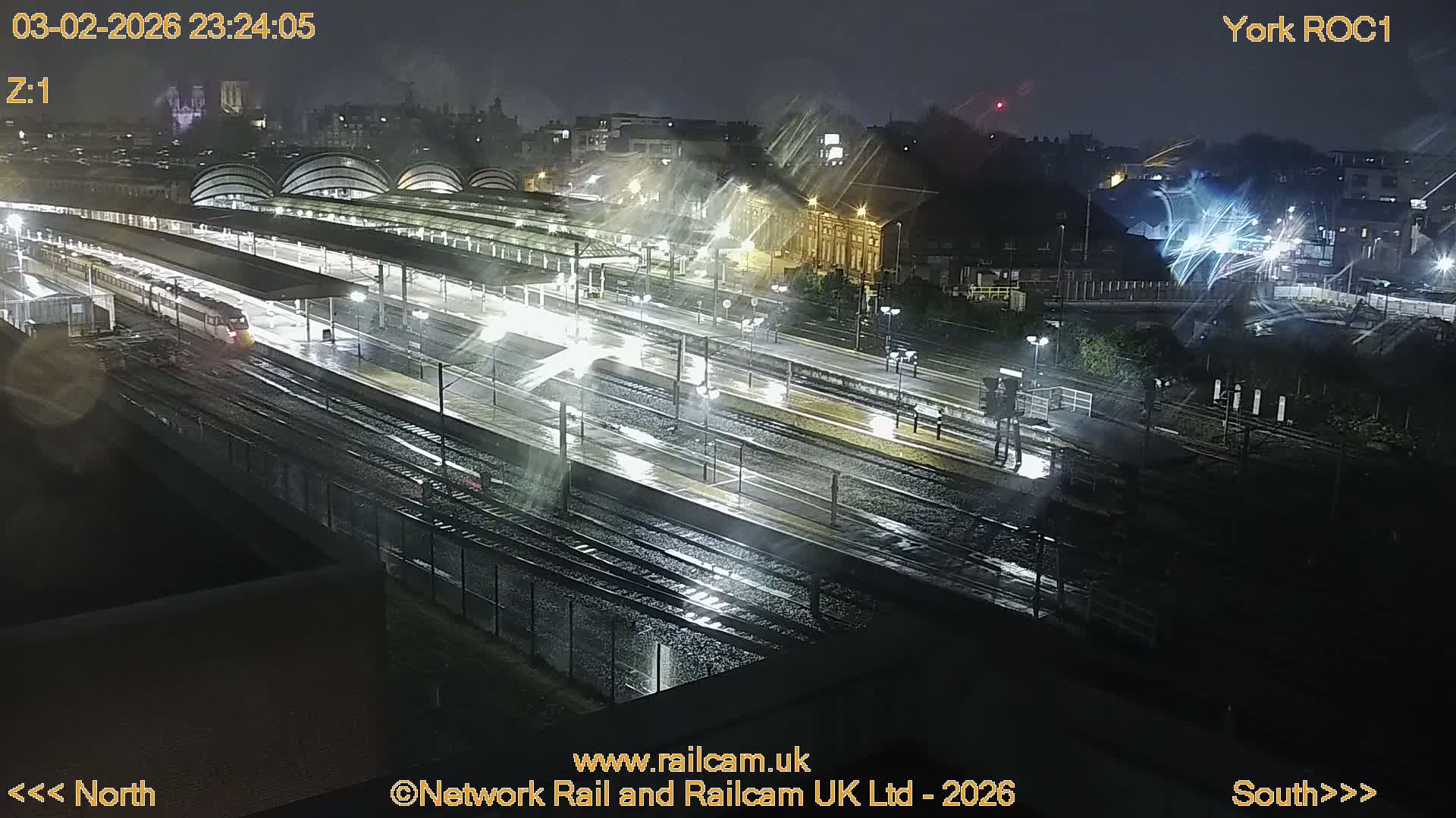 Yorkshire, York Railway Station & York City Live Cam   - York, North Yorkshire, Yorkshire and the Humber, England, United Kingdom
