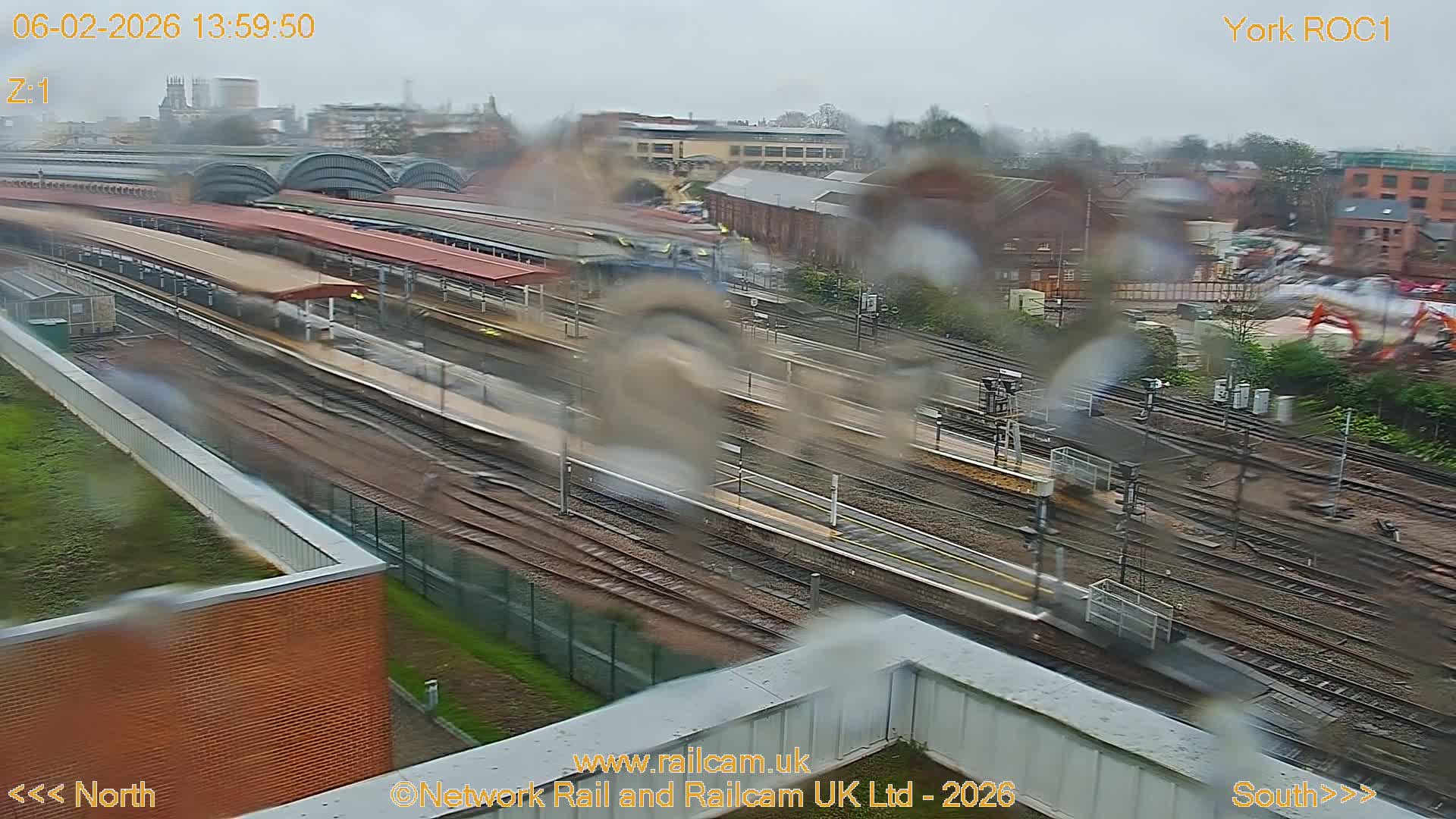 Yorkshire, York Railway Station & York City Live Cam   - York, North Yorkshire, Yorkshire and the Humber, England, United Kingdom